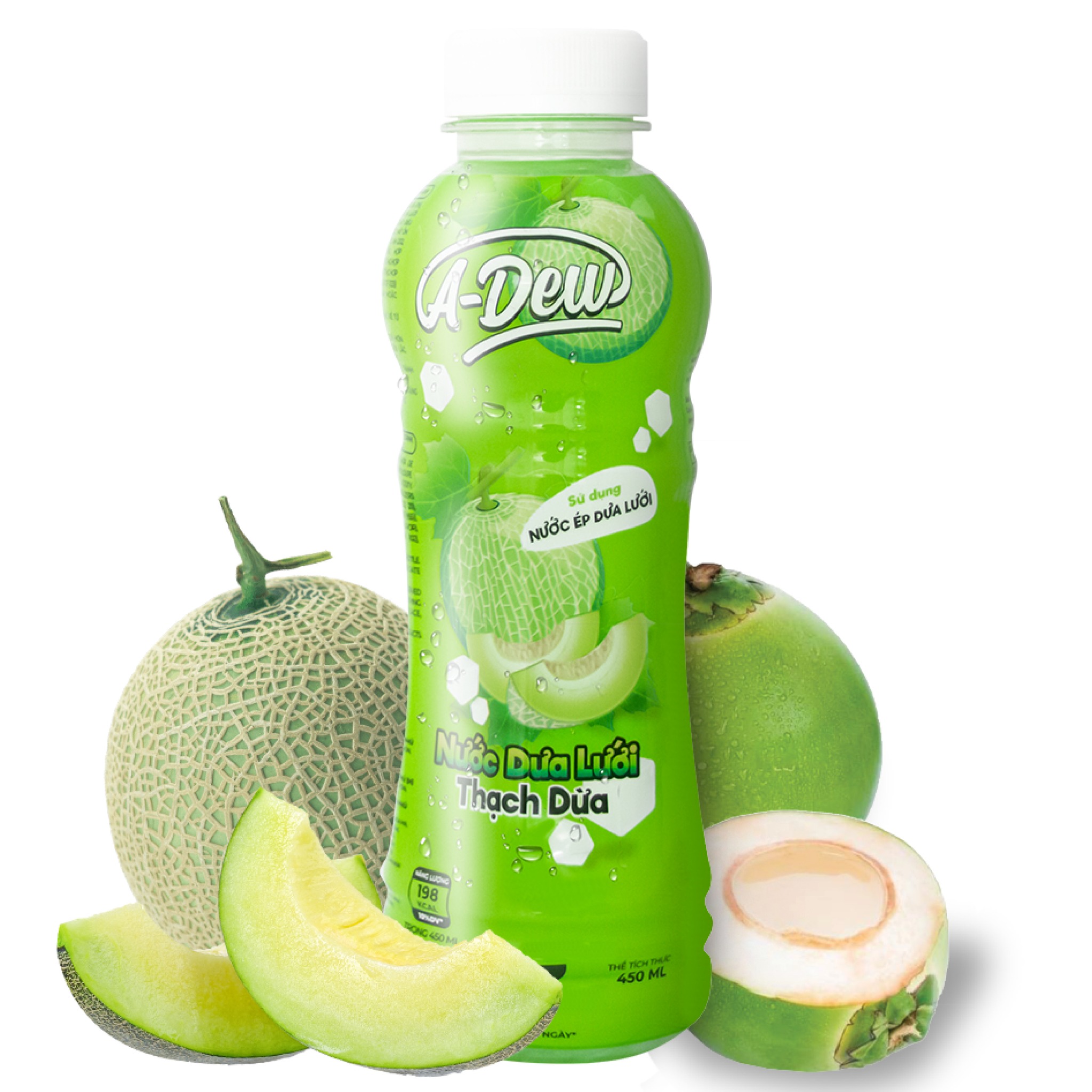 450ml A-Dew Cantaloupe Juice With Nata De Coco