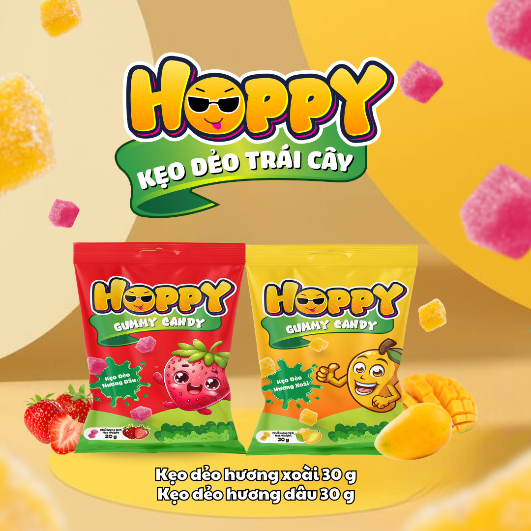Kẹo Dẻo Hương Dâu Hoppy 30G