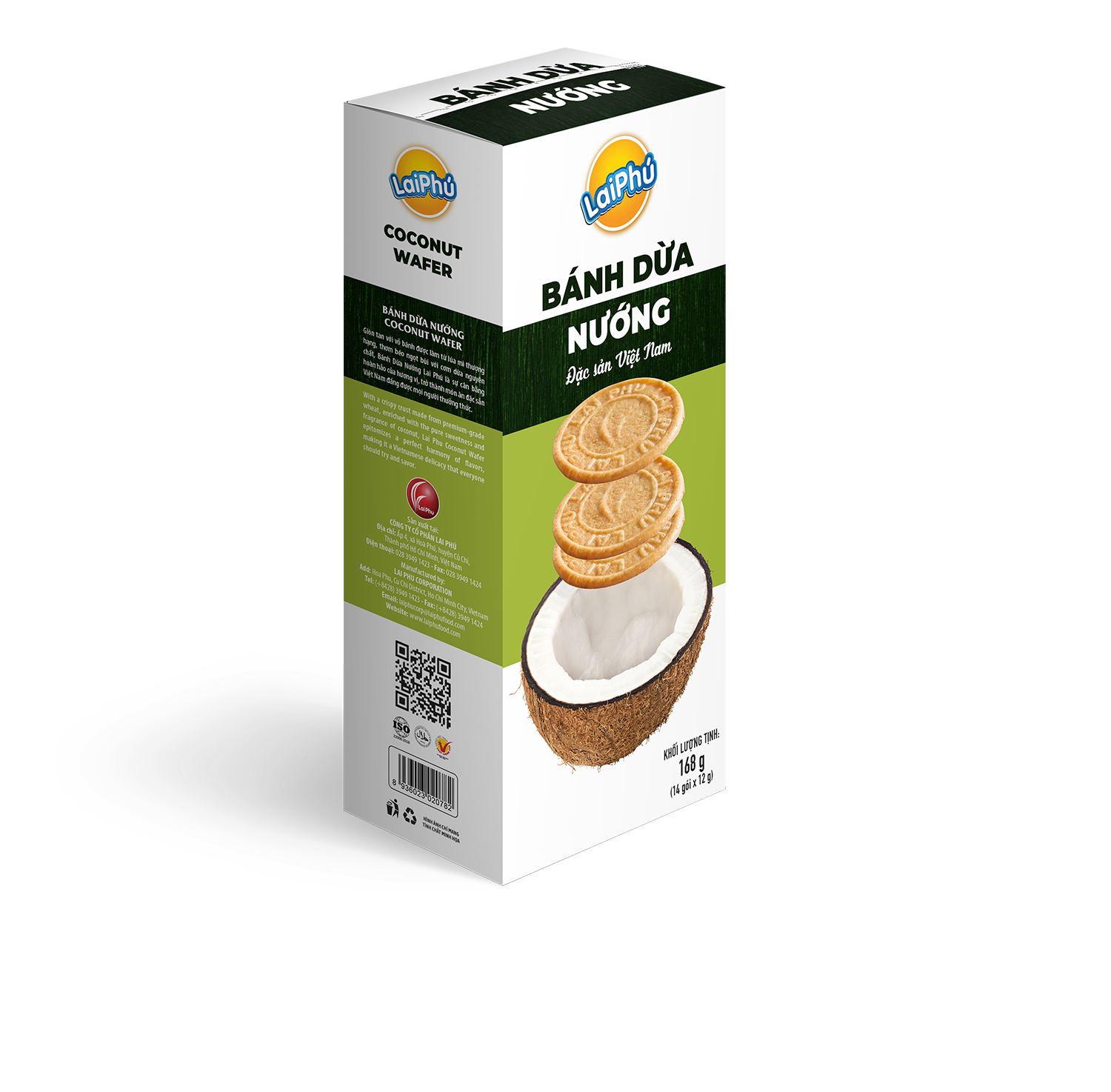 Bánh Dừa Nướng Lai Phú 168G