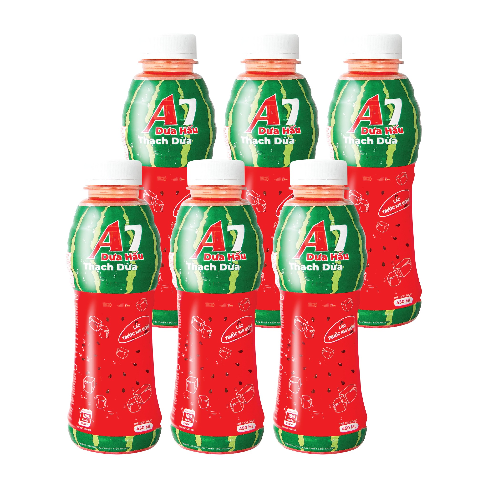 Nước Dưa Hấu Thạch Dừa A7 450ml