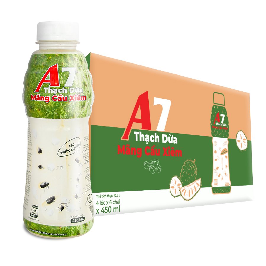 Nước Mãng Cầu Xiêm Thạch Dừa A7 450ml