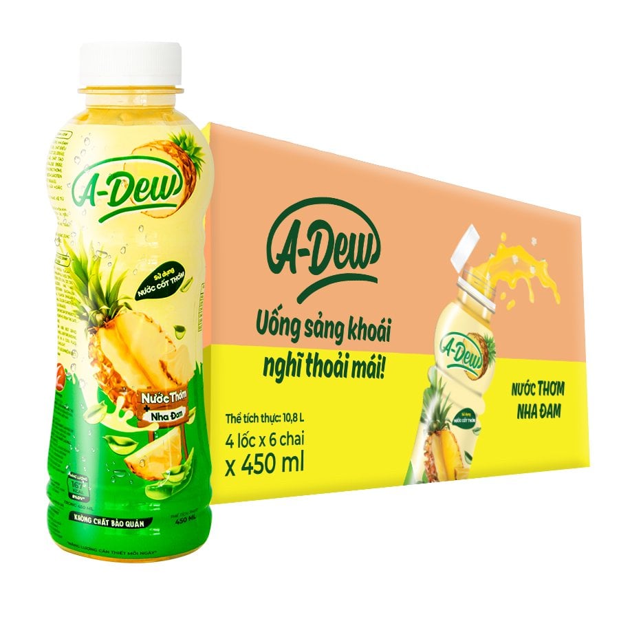 450ml A-Dew Pineapple Juice Drink With Aloe Vera