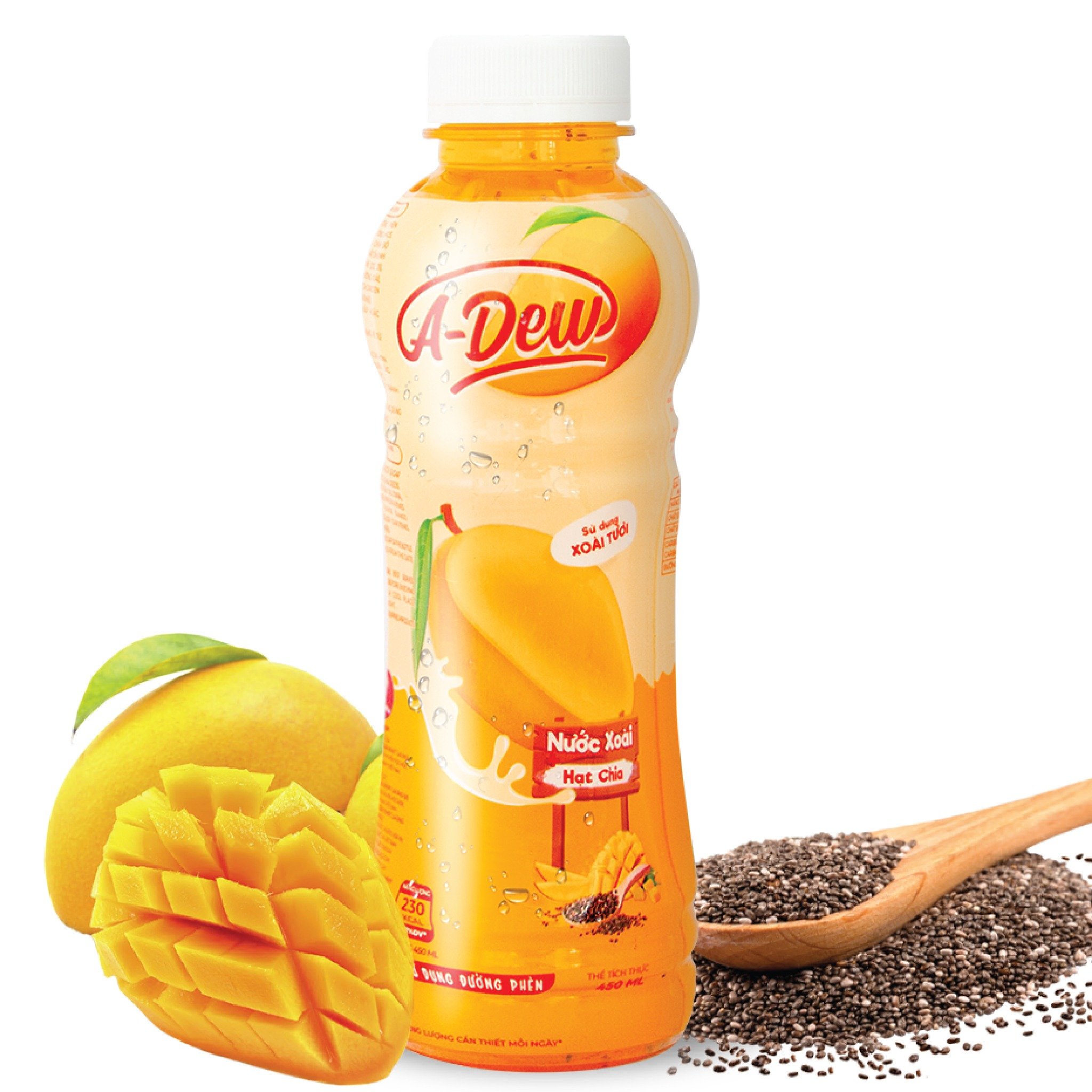 450ml A-Dew Mango Juice Drink With Chia Seeds