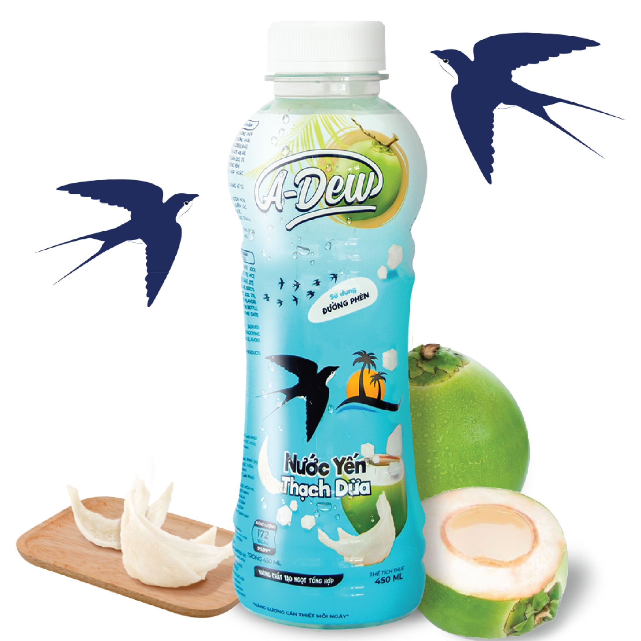 450ml A-Dew Bird’s Nest Drink With Nata De Coco