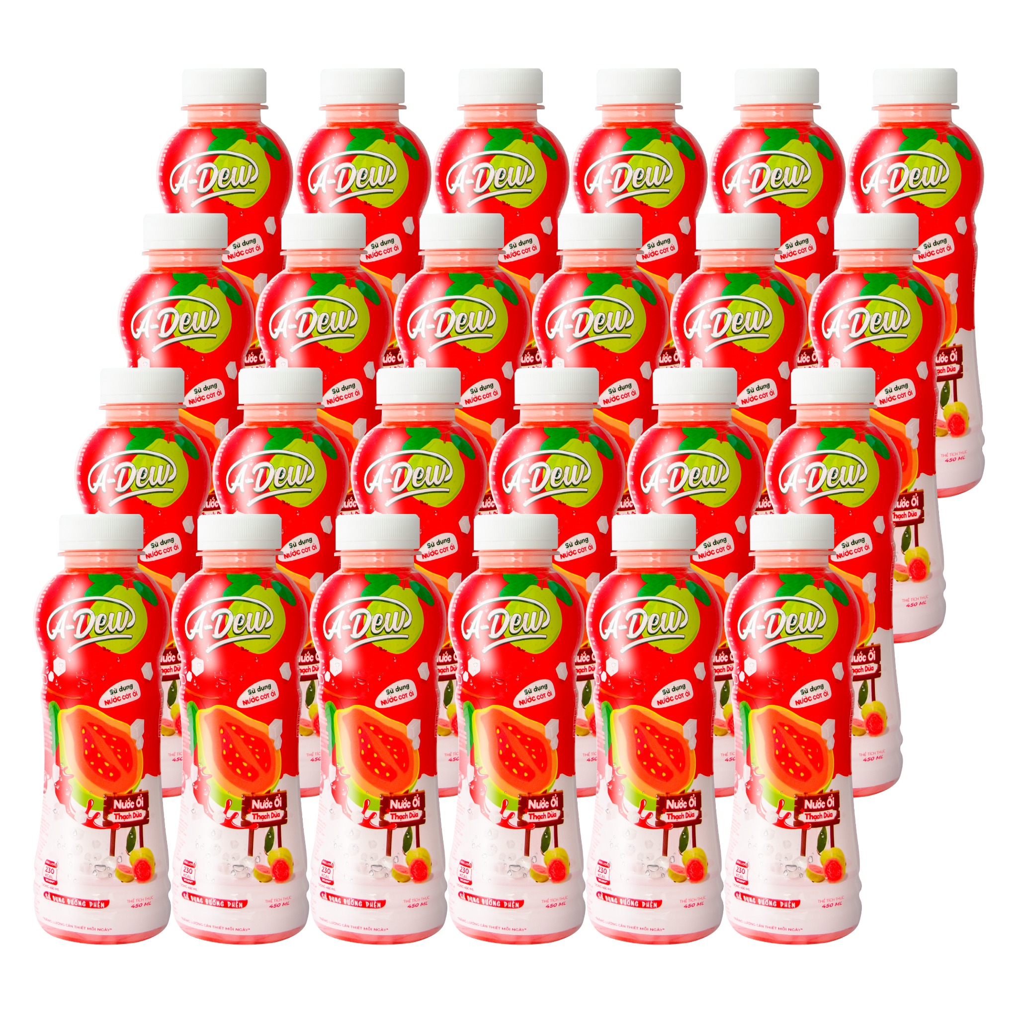 450ml A-Dew Guava Juice Drink With Nata De Coco