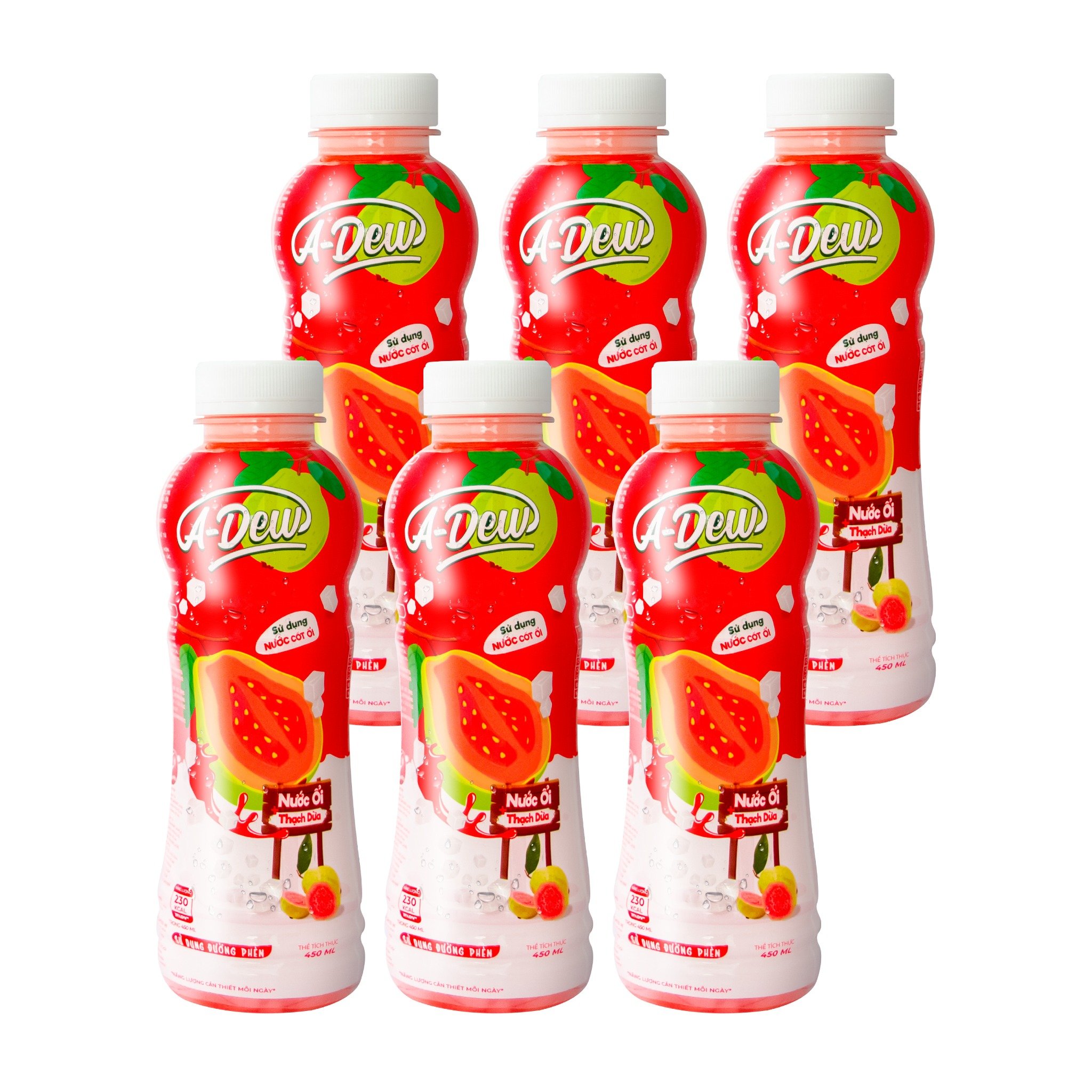 Nước Ổi Thạch Dừa A-Dew 450ml