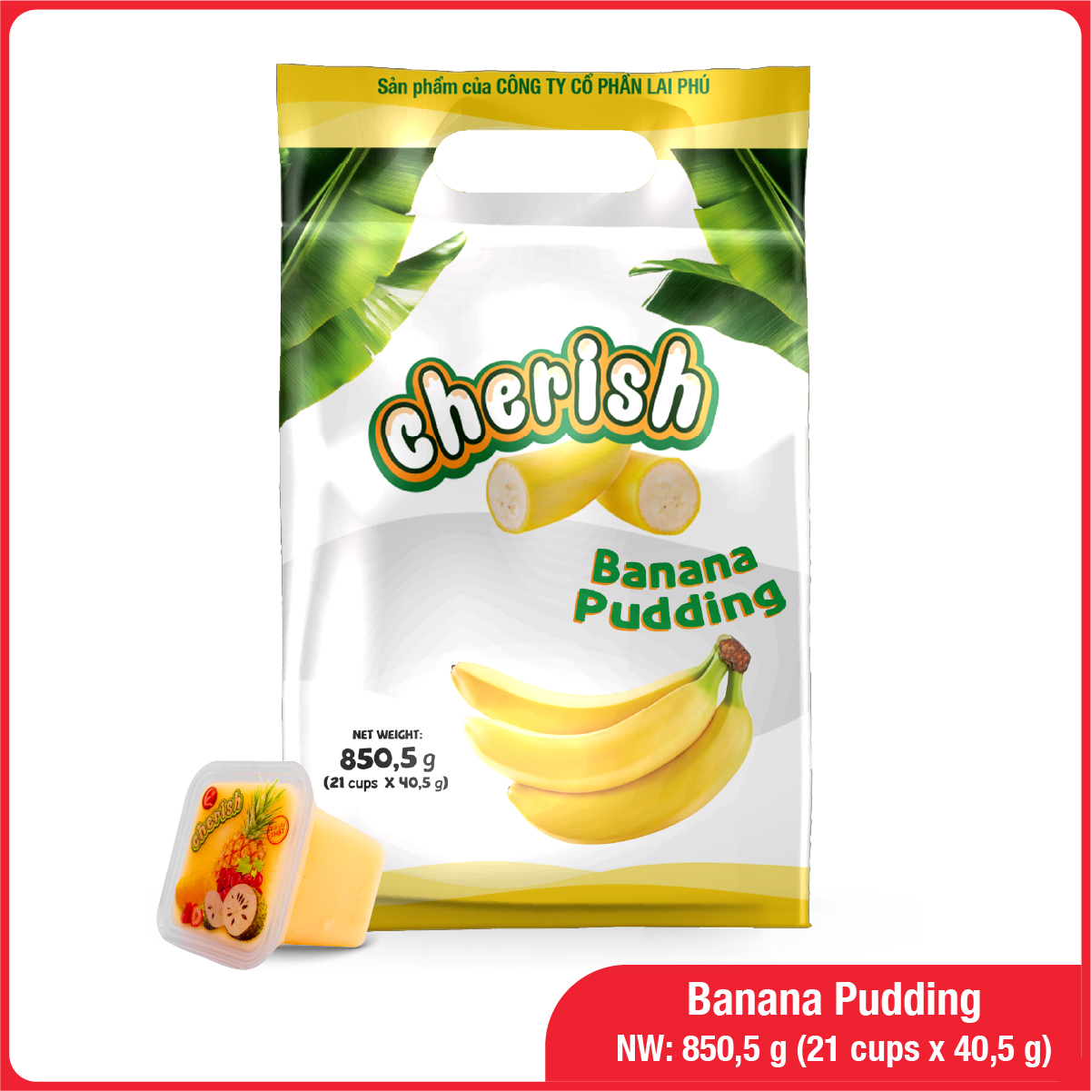 850,5G Banana Cherish Pudding