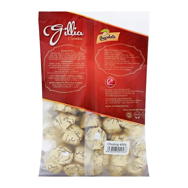 400G Gillia Bell Chocolate