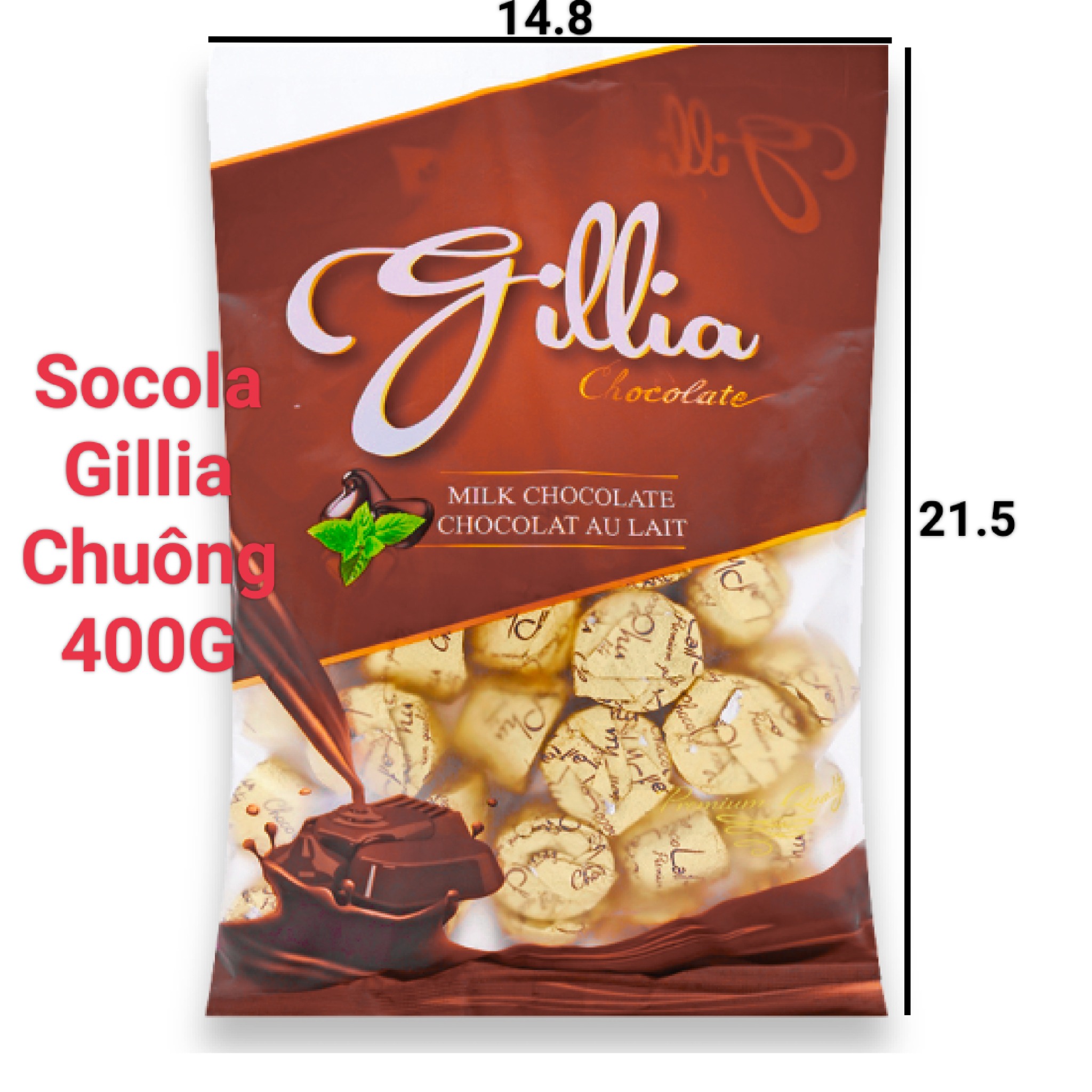 400G Gillia Bell Chocolate