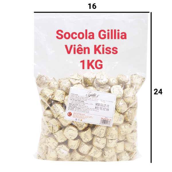 Socola Gillia Viên Kiss 1Kg