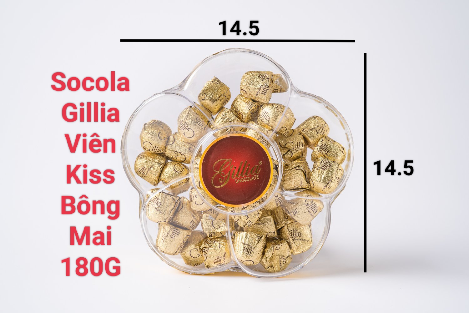 Socola Gillia Viên Kiss Bông Mai 180G