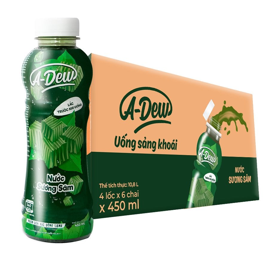 450ml A-Dew Green Grass Jelly Drink