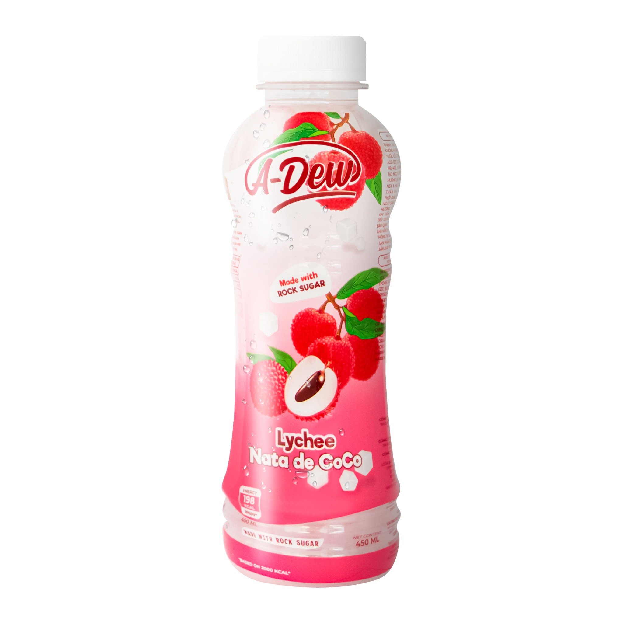 Nước Vải Thạch Dừa A-Dew Chai 450ml