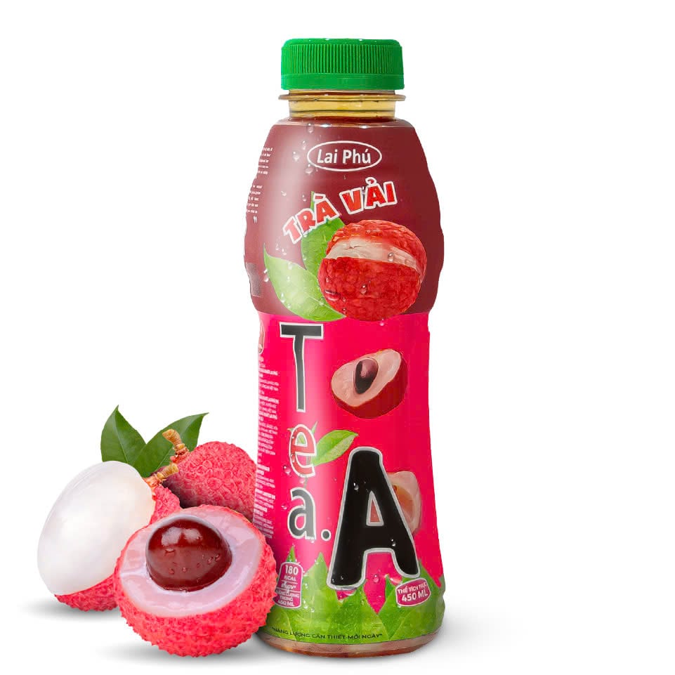 Trà Vải Tea.A chai 450ml
