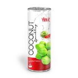  250ml VINUT Canned Premium Quality Coconut Sparkling Water Original 