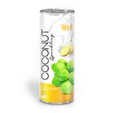 250ml VINUT Canned Premium Quality Coconut Sparkling Water with Pineapple juice 