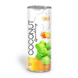  250ml VINUT Canned Premium Quality Coconut Sparkling Water with Chocolate juice 