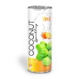  250ml VINUT Canned Premium Quality Coconut Sparkling Water with Orange juice 
