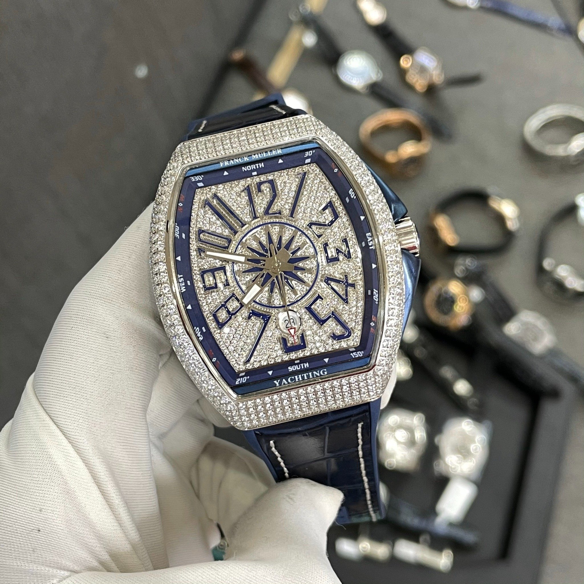 FRANCK MULLER VANGUARD YACHTING 45 MM - Đồng Hồ Franck Muller - Nam - DHNTT43