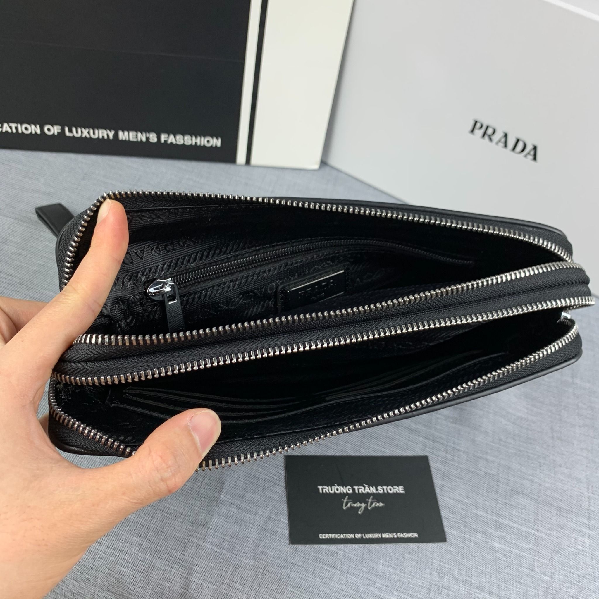 Clutch - Ví Cầm Tay Prada - Nam - CLTT141