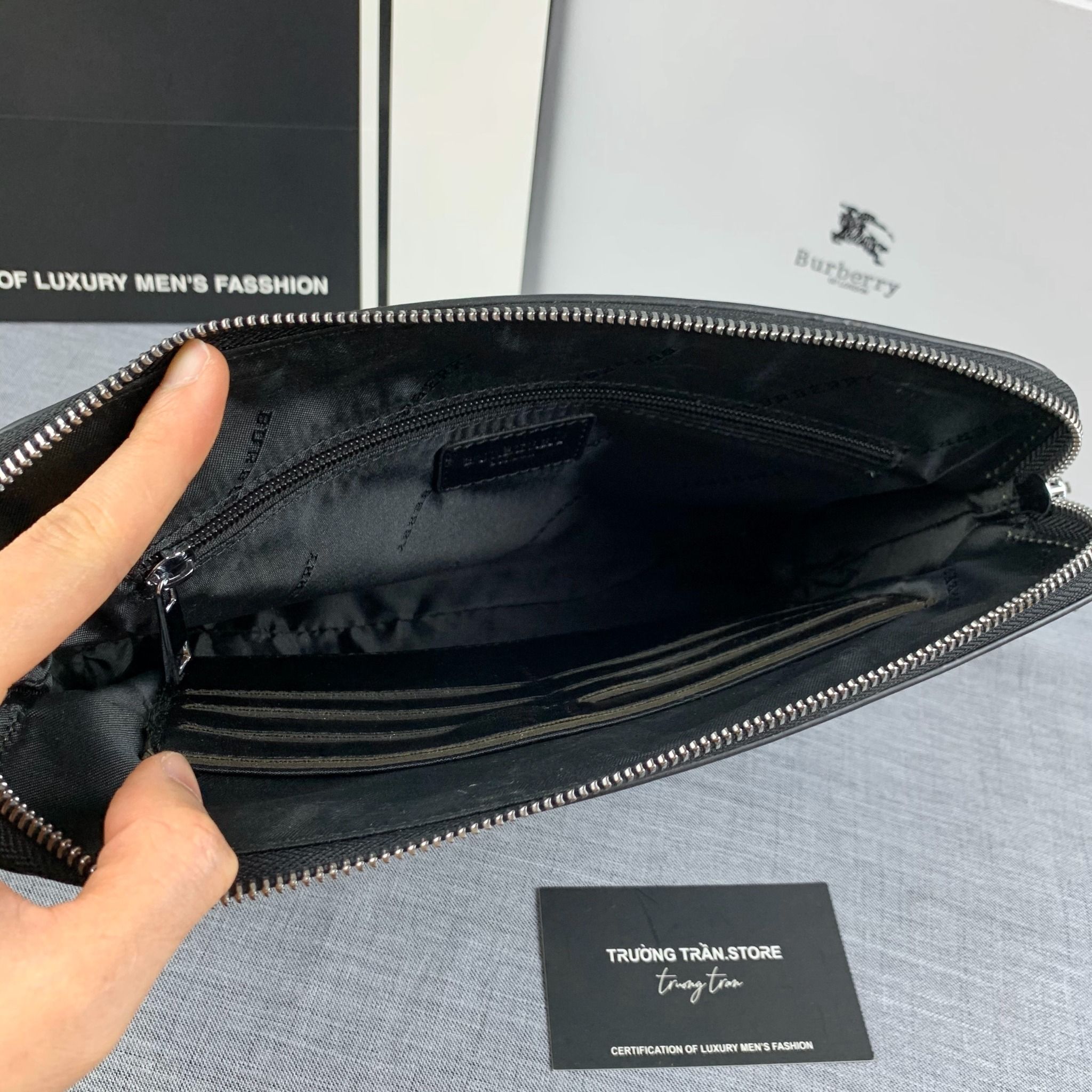 Clutch - Ví Khóa Số Burberry - Nam - CLTT143