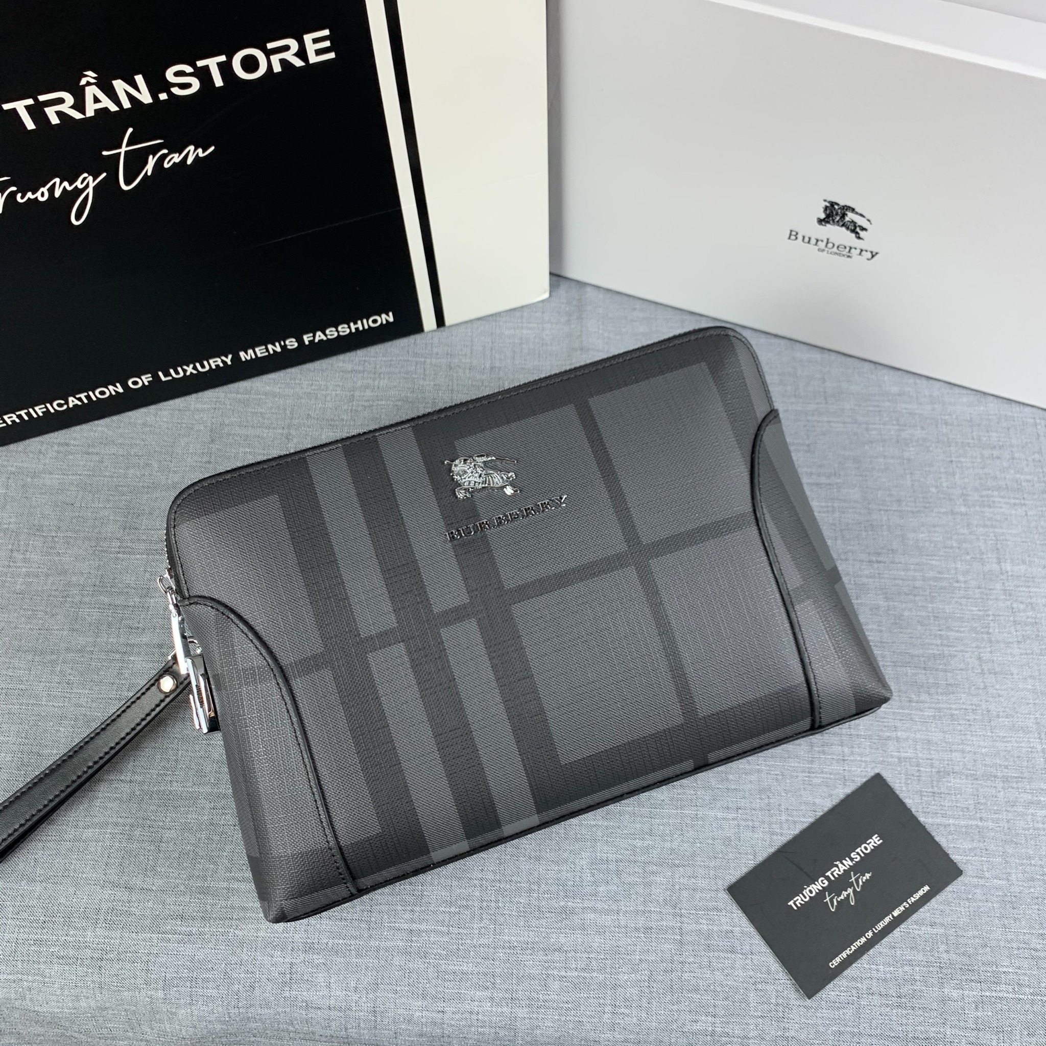 Clutch - Ví Khóa Số Burberry - Nam - CLTT143