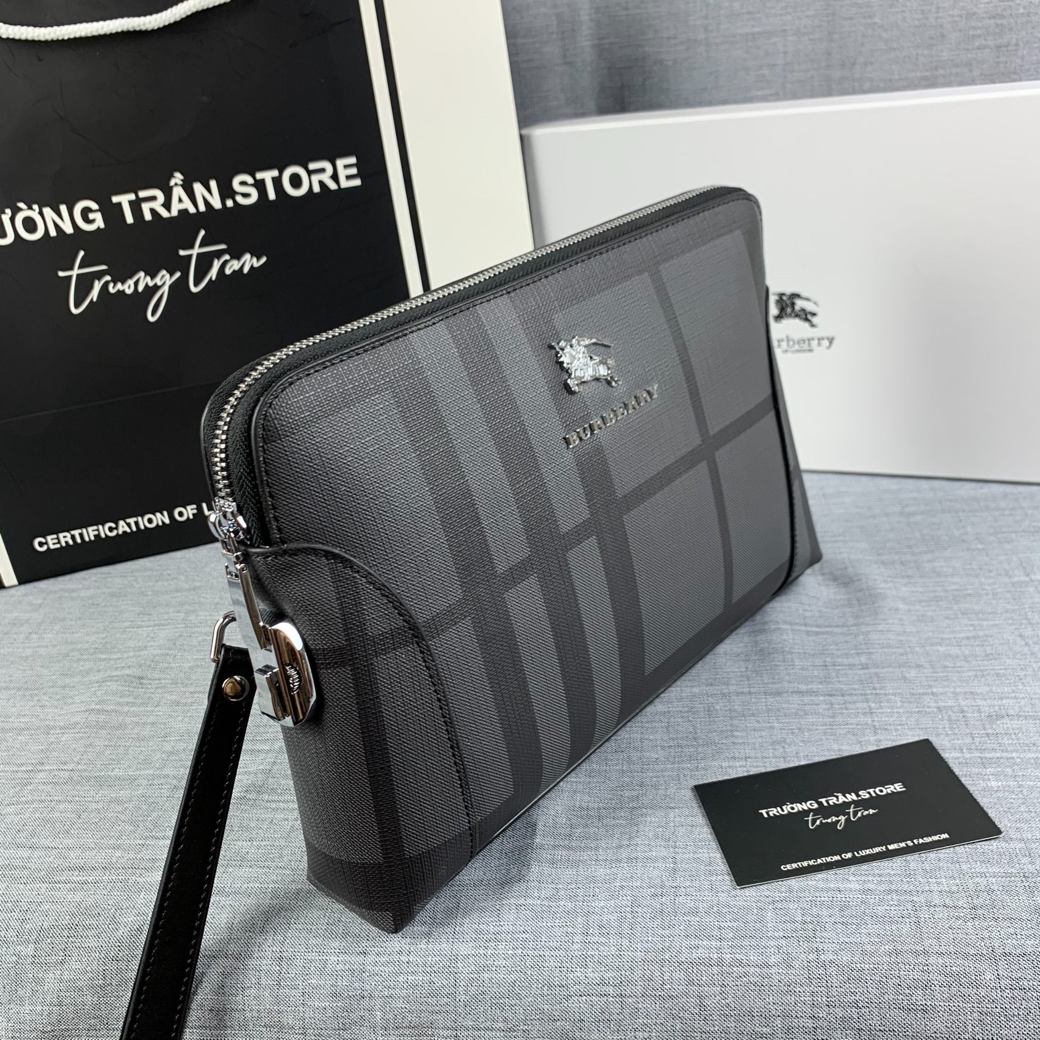 Clutch - Ví Khóa Số Burberry - Nam - CLTT143