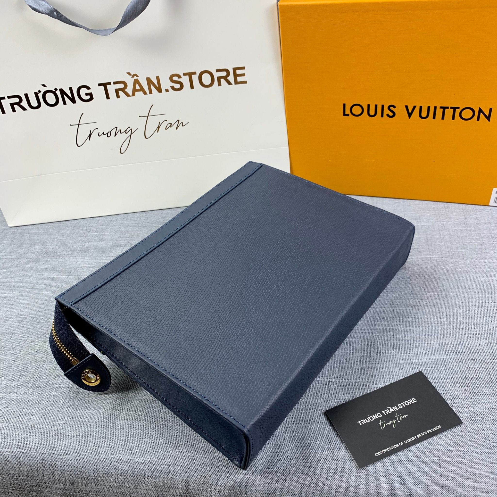Cltuch Ví cầm tay nam khóa số cao cấp-Louis Vuitton LKM384 - LOUIS KIMMI  STORE