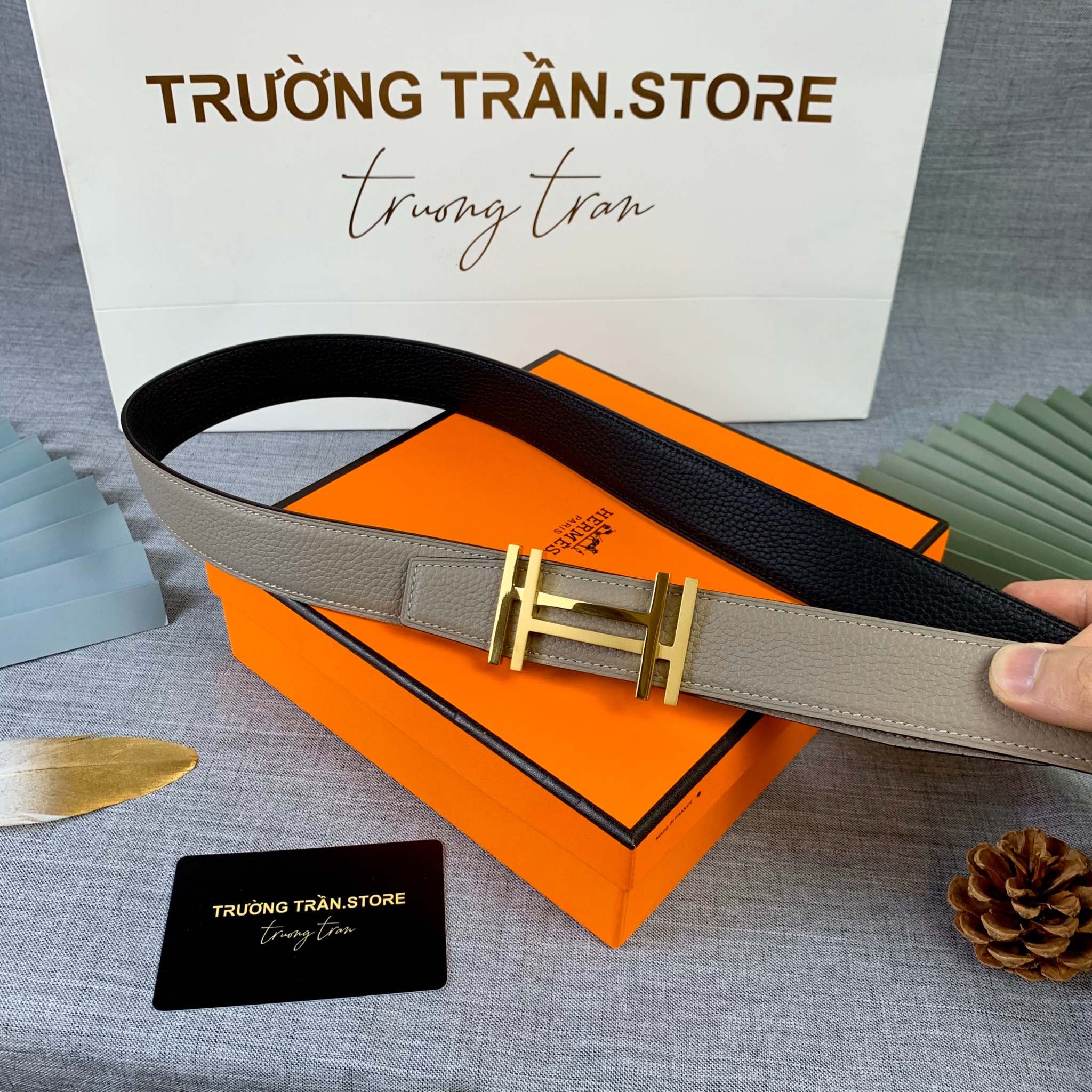 BELT 32 MM - Dây Lưng Hermes - Nam - DLTT124