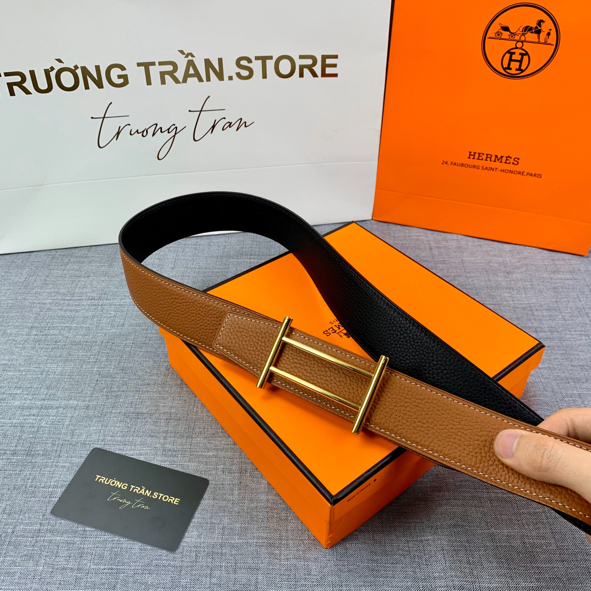 BELT 32 MM - Dây Lưng Hermes - Nam - DLTT127