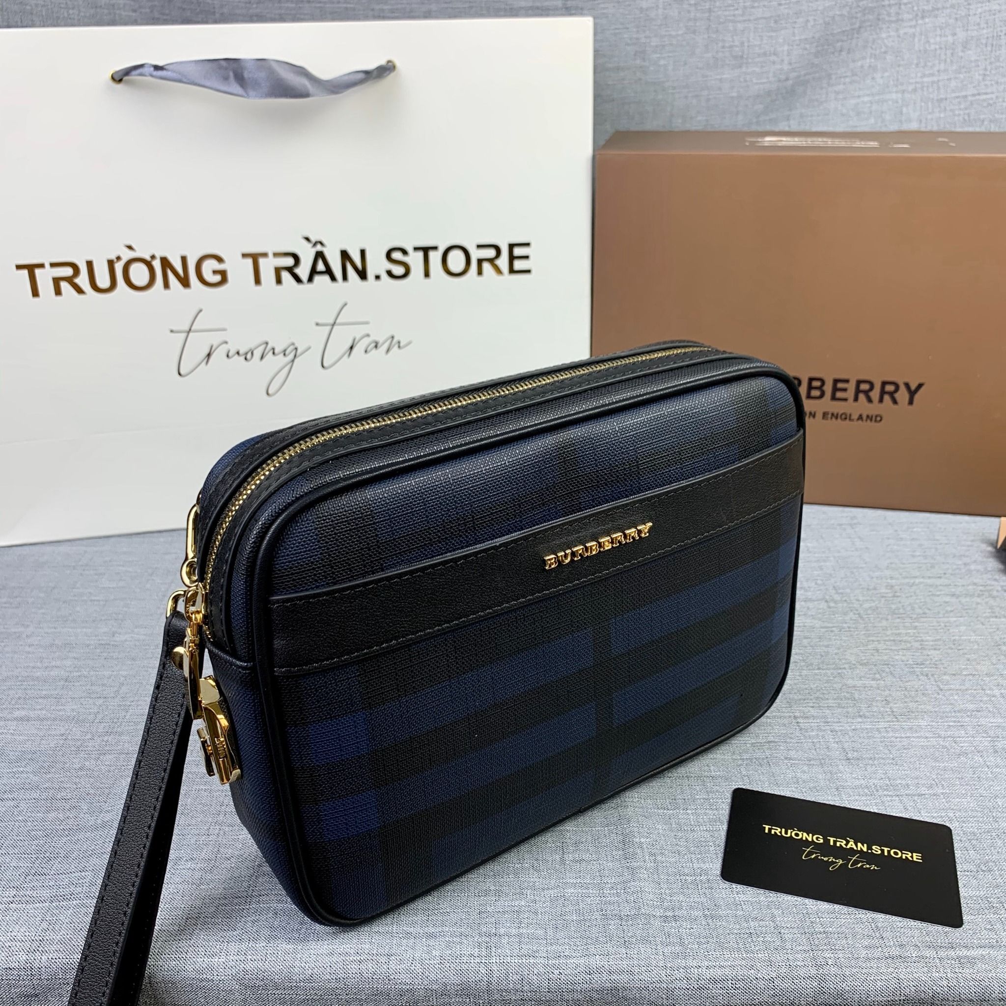 Clutch - Ví Khóa Số Burberry - Nam - CLTT227