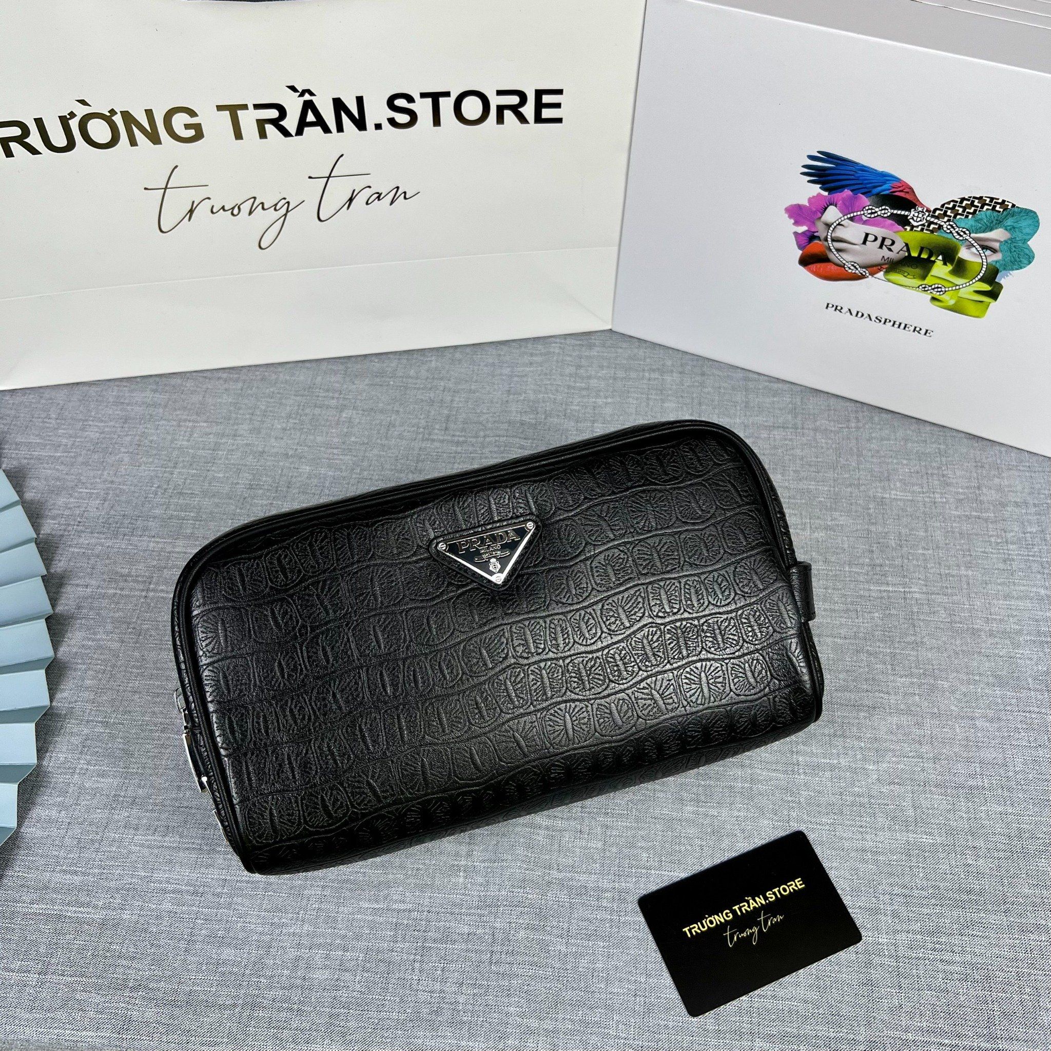 Clutch - Ví Khóa Số Prada - Nam - CLTT235