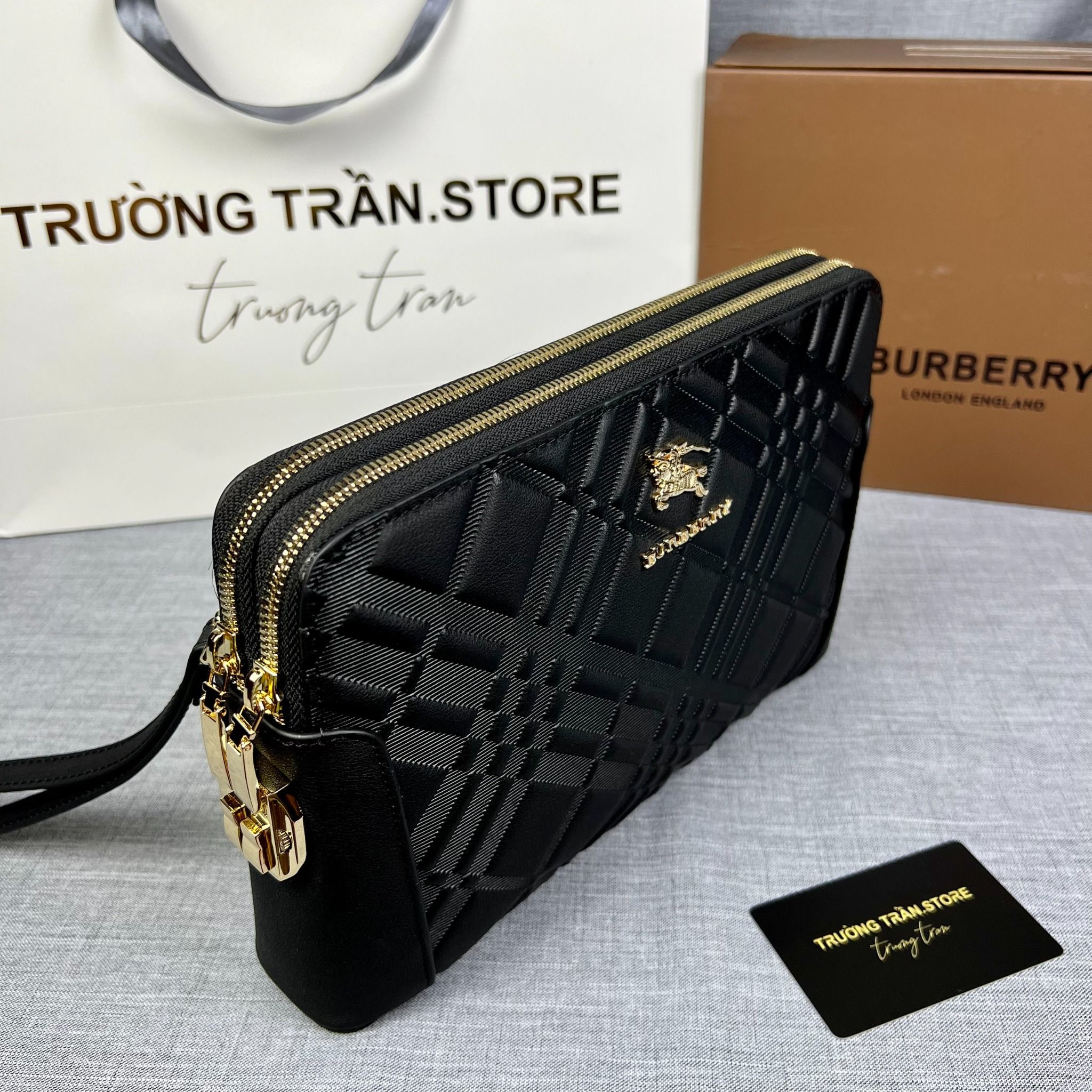 Clutch - Ví Khóa Số Burberry - Nam - CLTT259