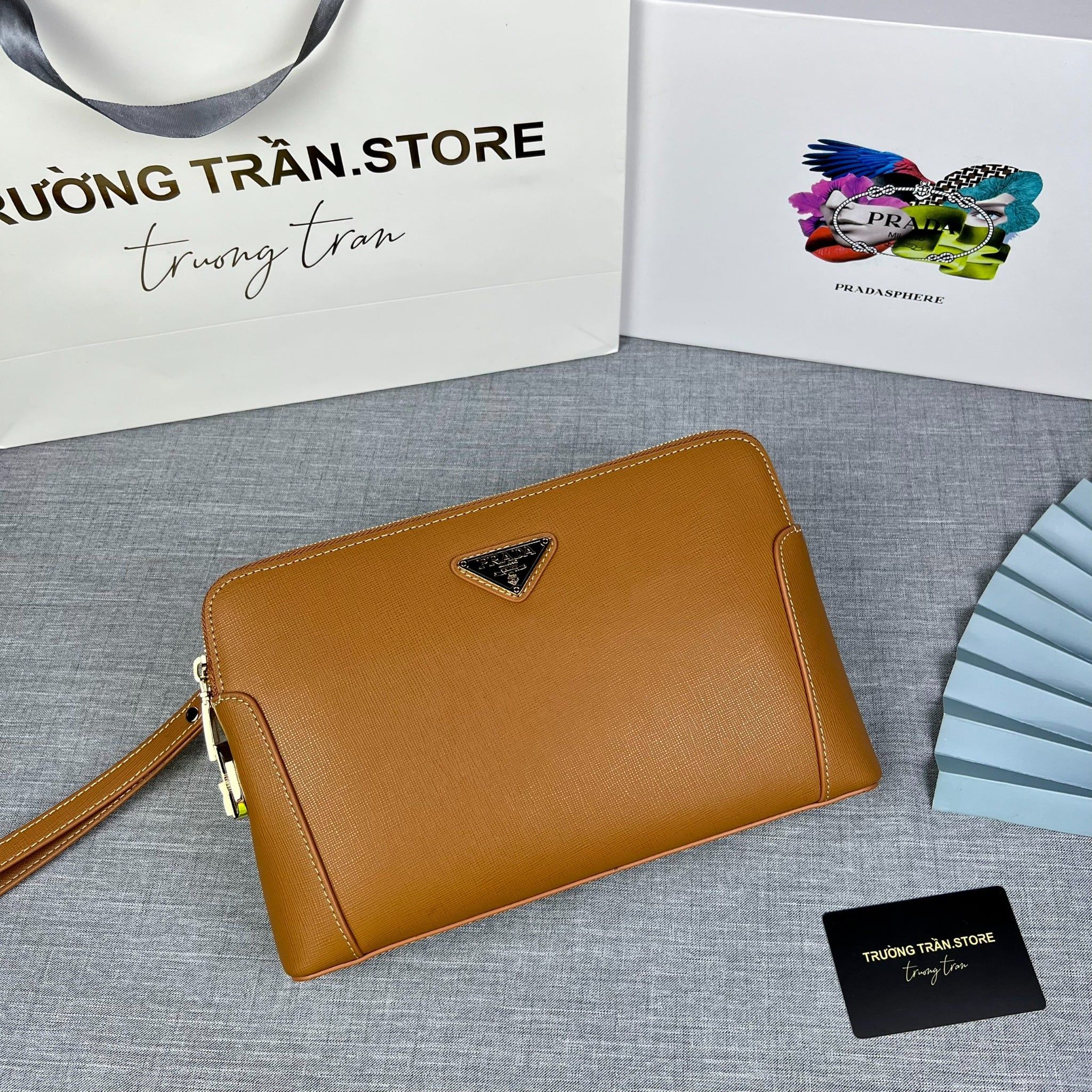 Clutch - Ví Khóa Số Prada - Nam - CLTT262