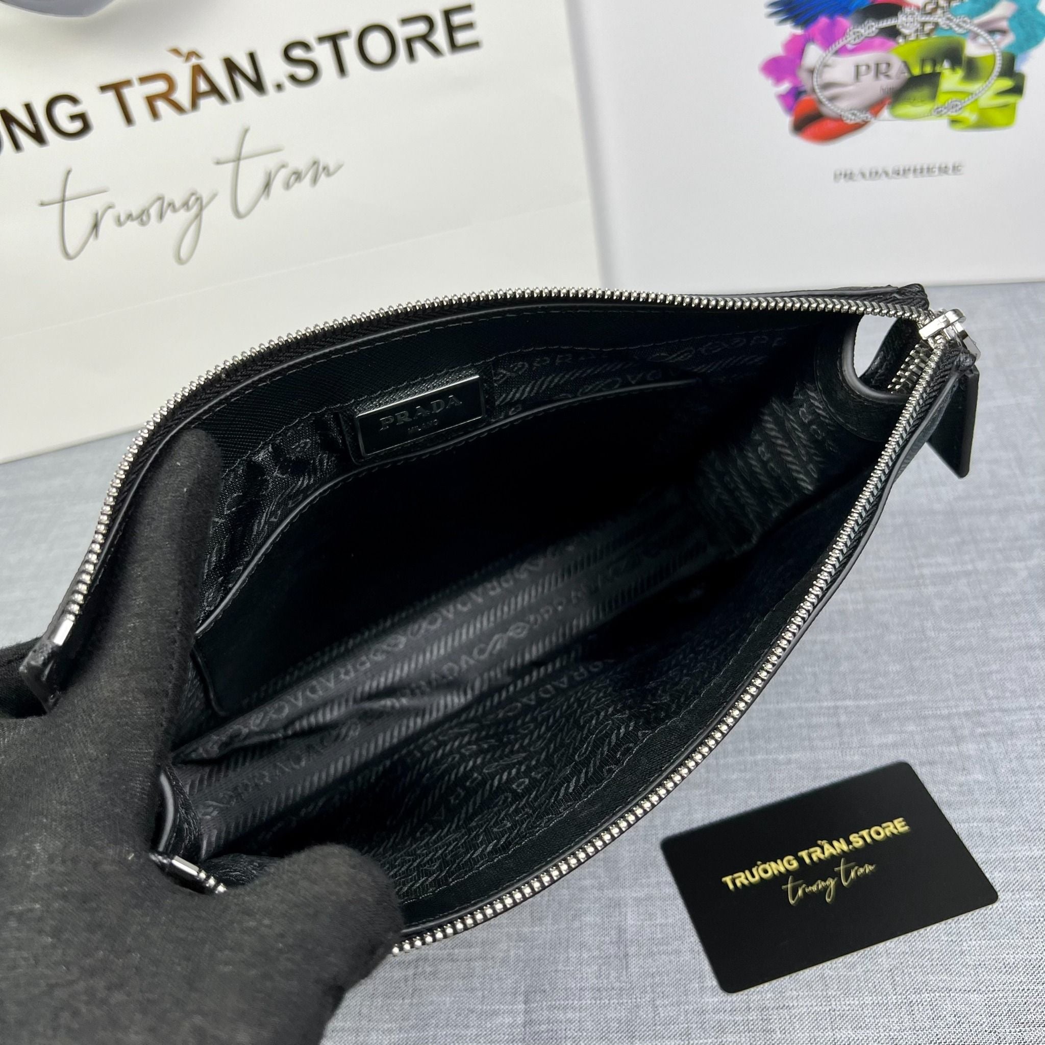 Clutch - Ví Cầm Tay Prada - Nam - CLTT265