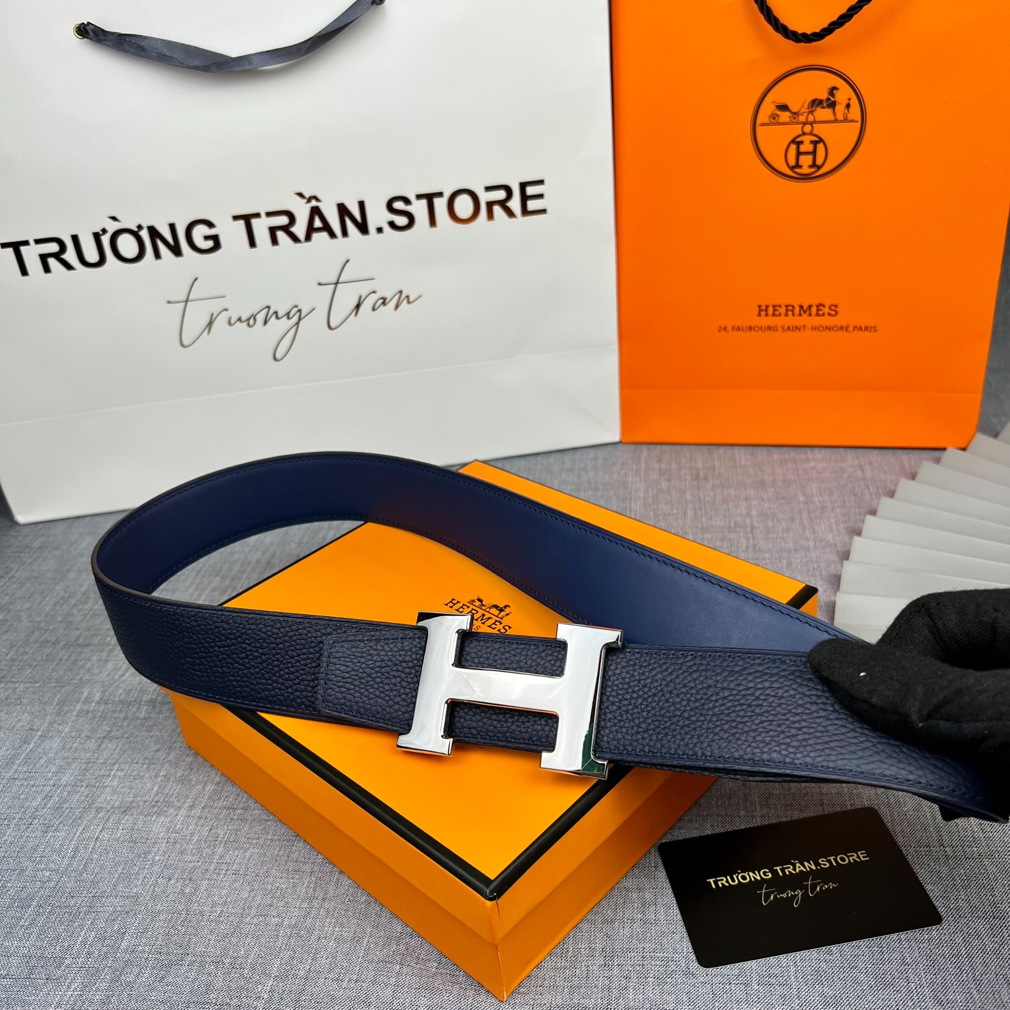 BELT 38 MM - Dây lưng Hermes - Nam - DLTT145