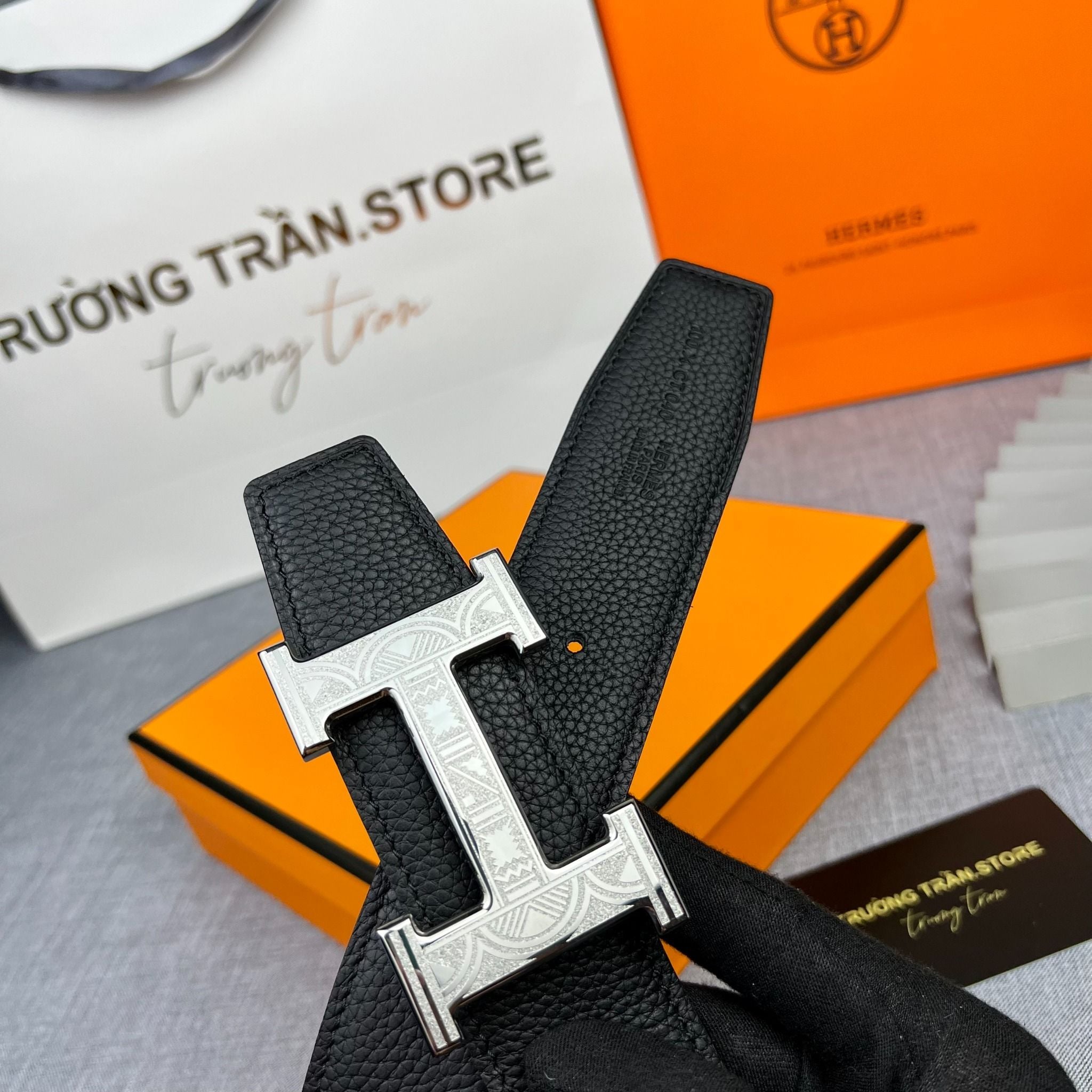 BELT 38 MM - Dây lưng Hermes - Nam - DLTT155