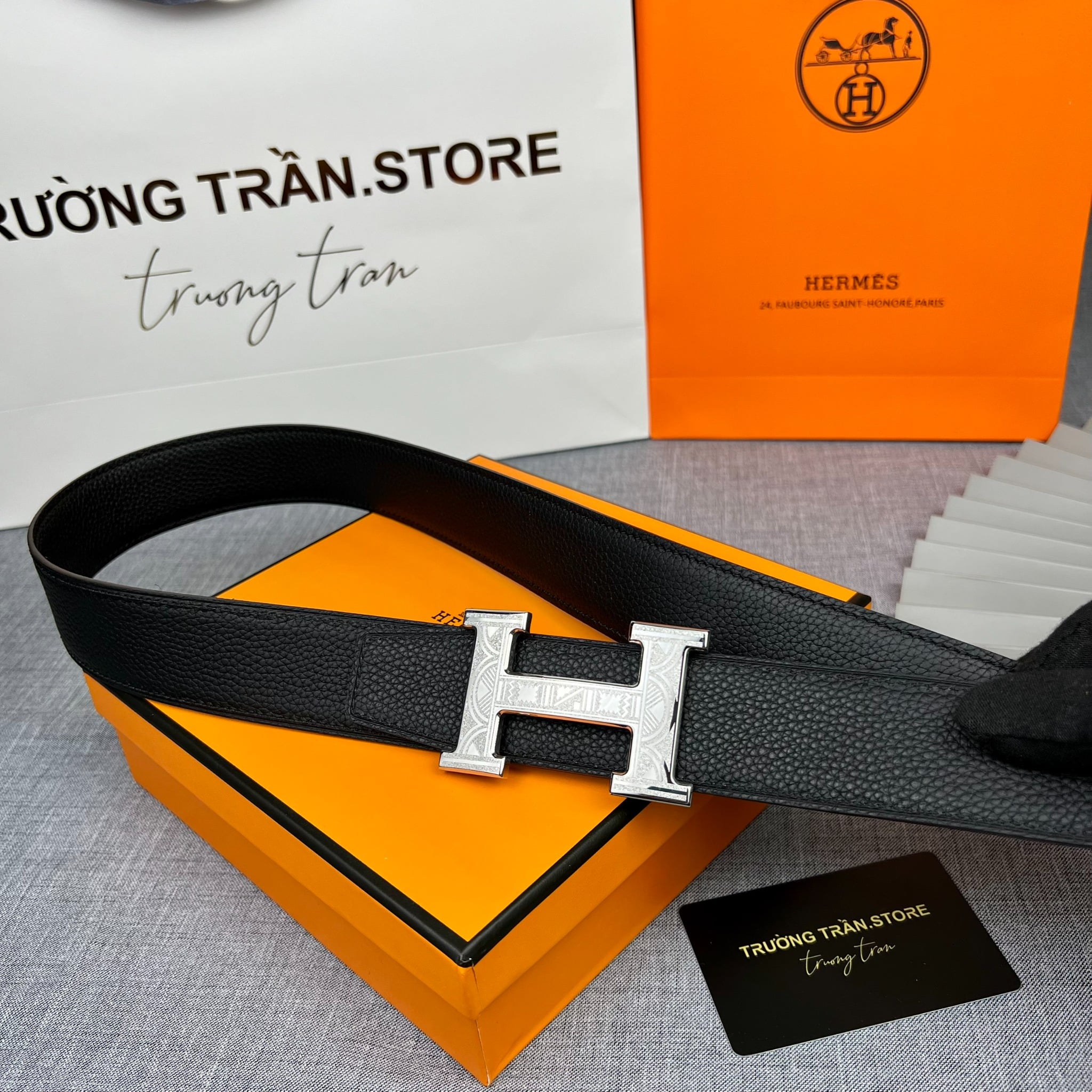 BELT 38 MM - Dây lưng Hermes - Nam - DLTT155