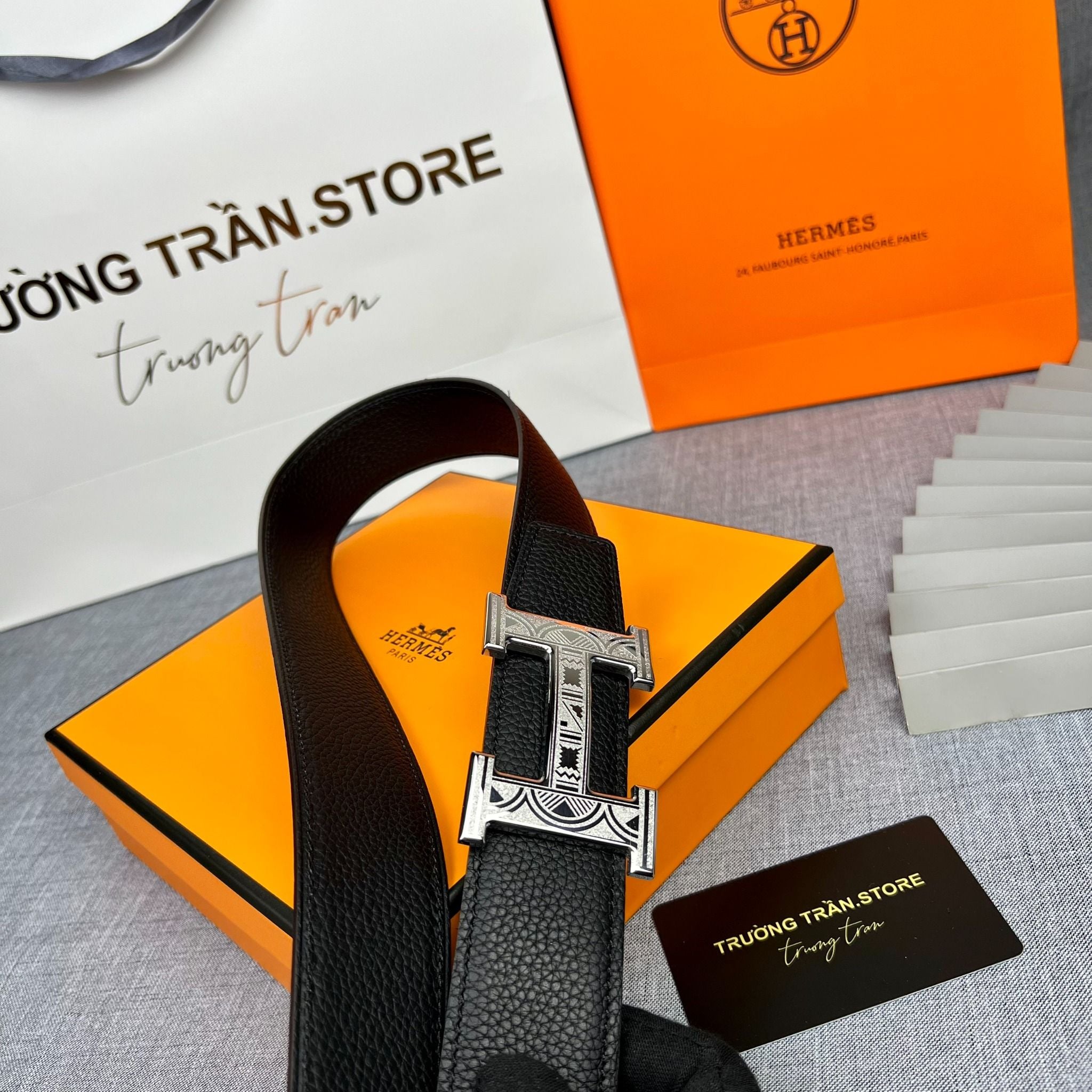 BELT 38 MM - Dây lưng Hermes - Nam - DLTT155