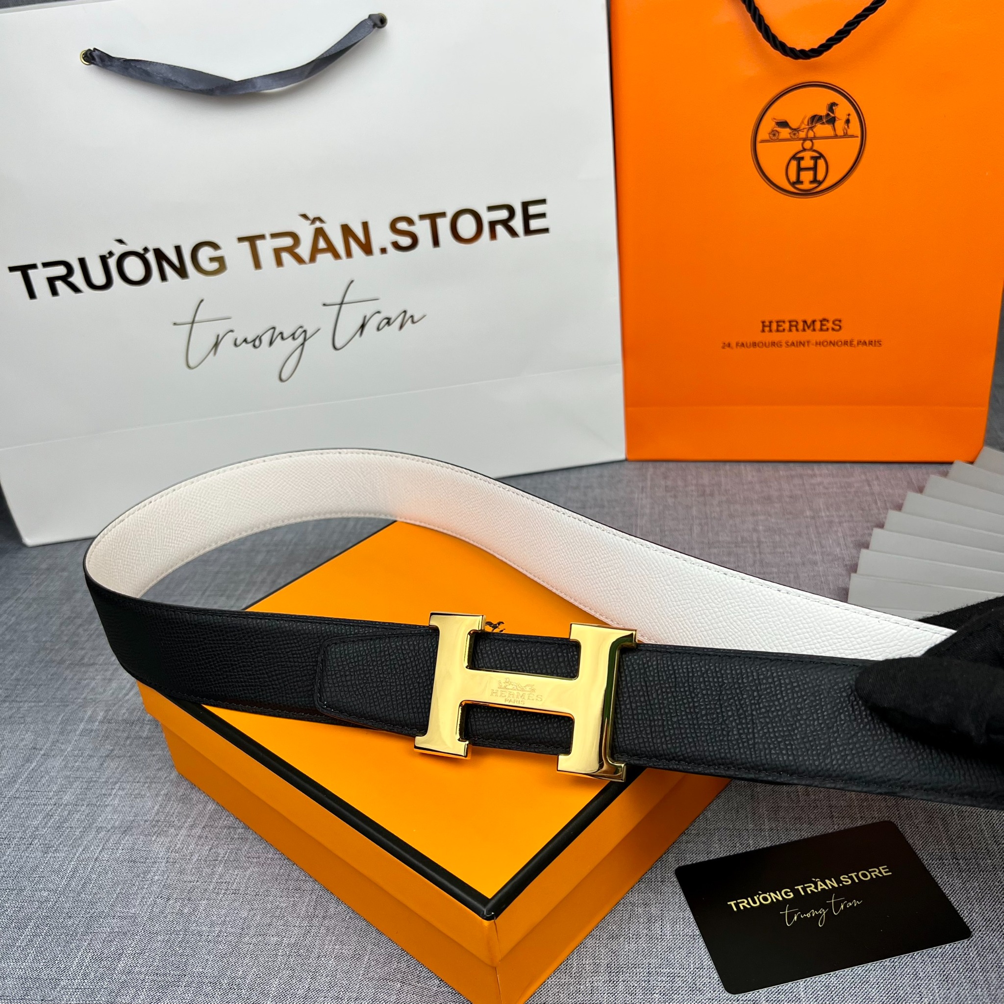 BELT 38 MM - Dây lưng Hermes - Nam - DLTT152