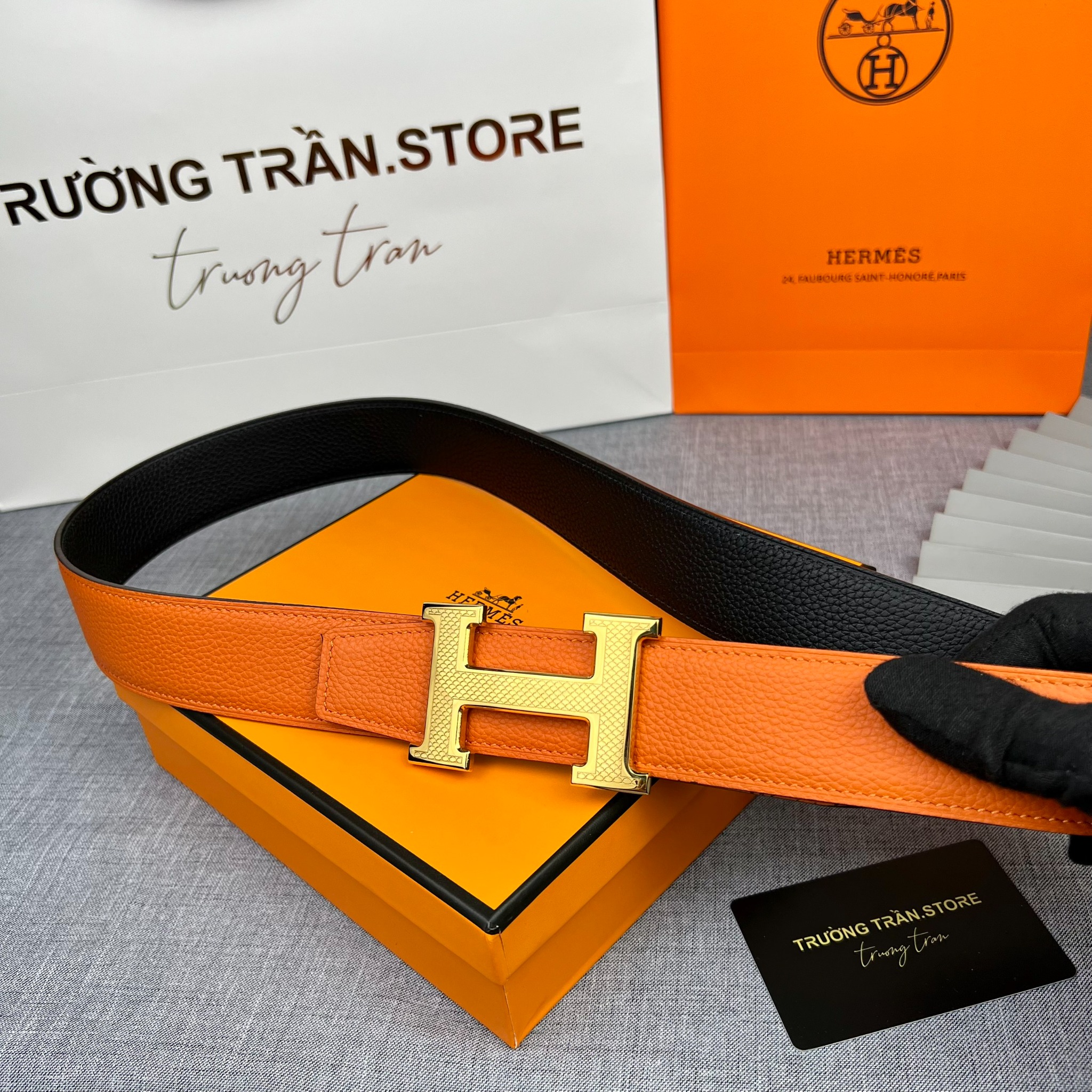 BELT 38 MM - Dây lưng Hermes - Nam - DLTT151