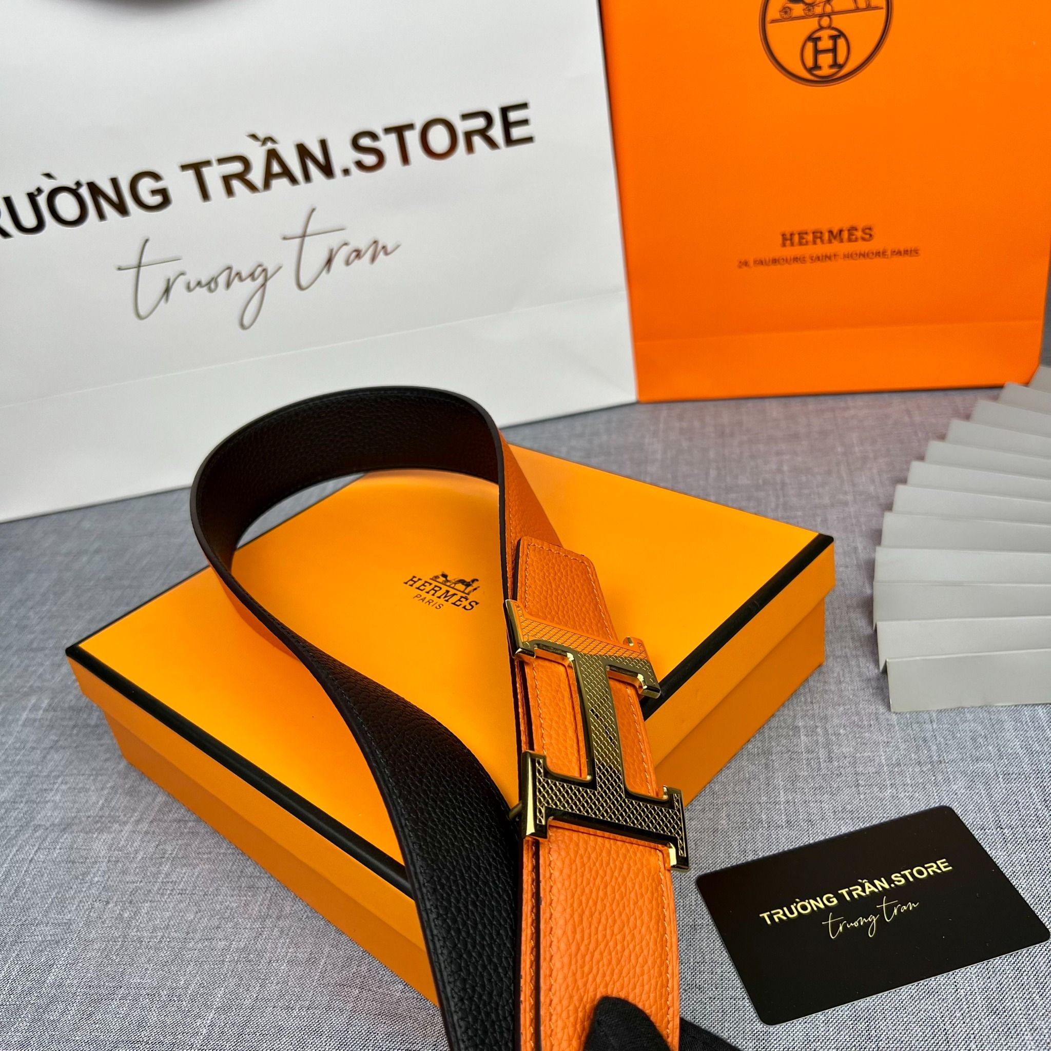BELT 38 MM - Dây lưng Hermes - Nam - DLTT151