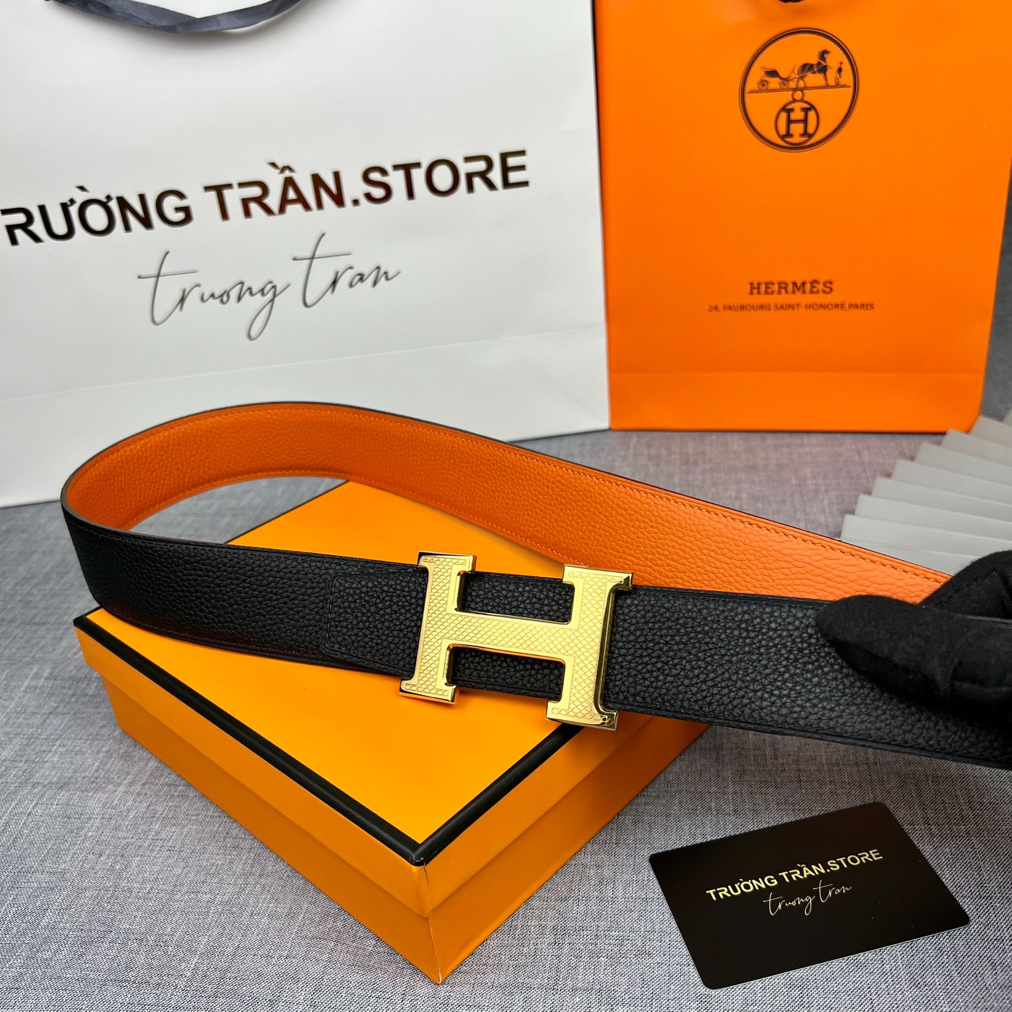 BELT 38 MM - Dây lưng Hermes - Nam - DLTT151