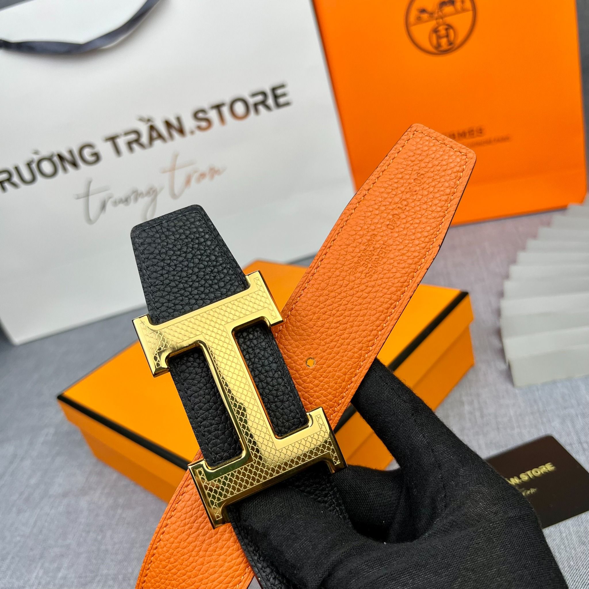 BELT 38 MM - Dây lưng Hermes - Nam - DLTT151