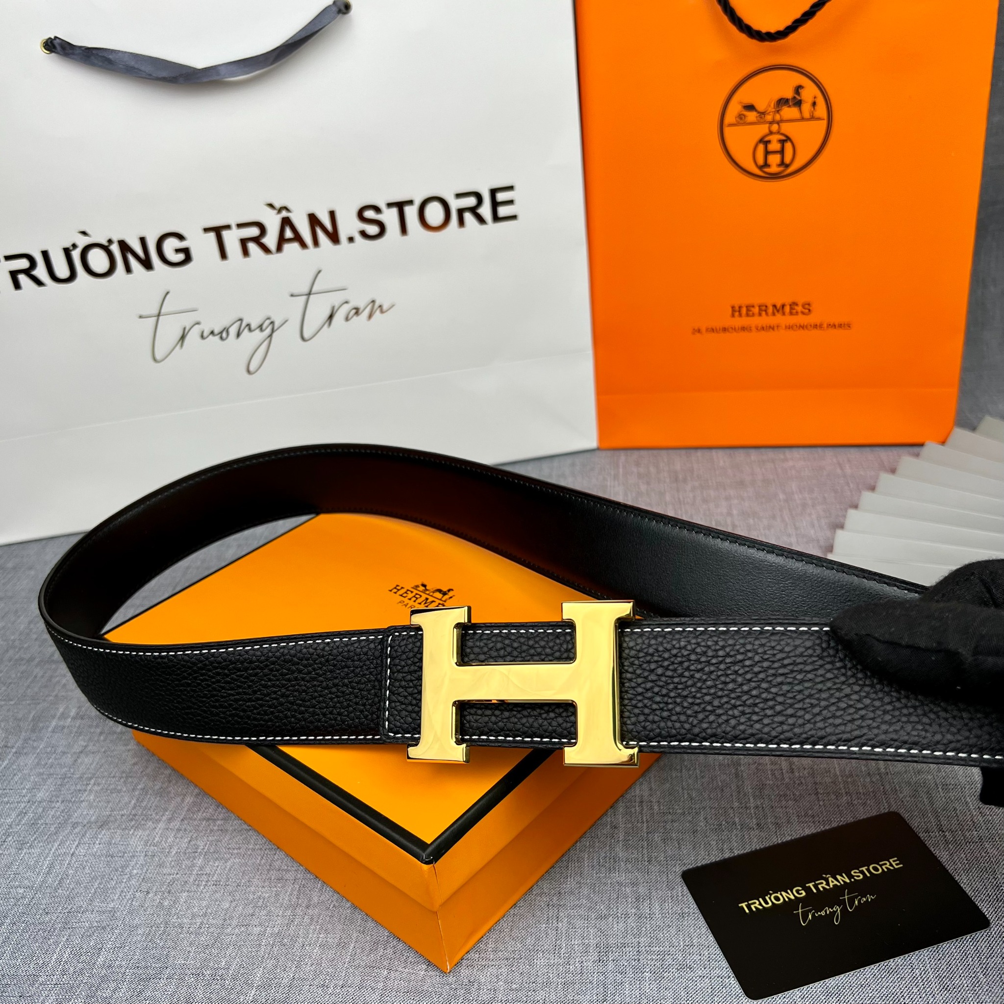 BELT 38 MM - Dây lưng Hermes - Nam - DLTT156