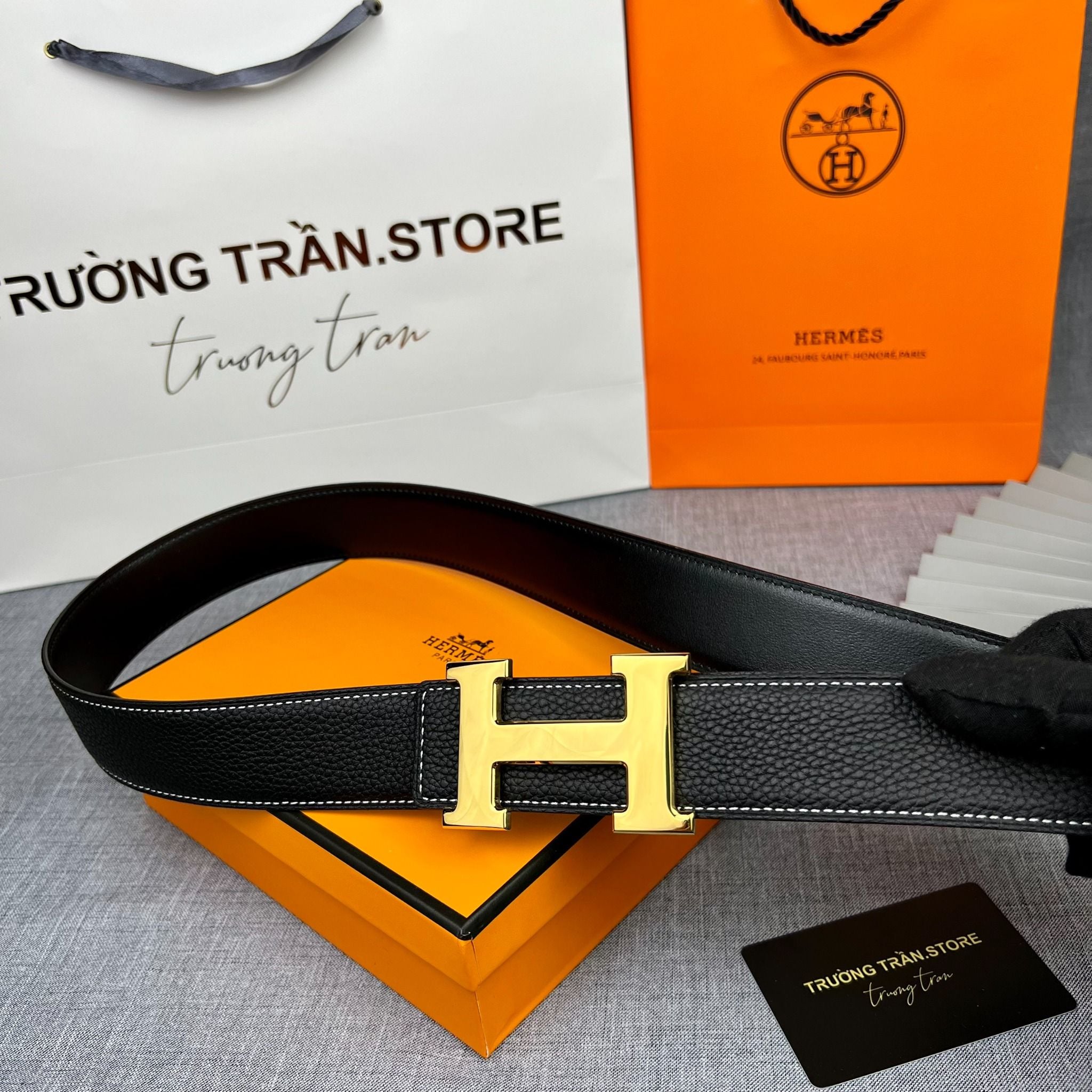 BELT 38 MM - Dây lưng Hermes - Nam - DLTT156