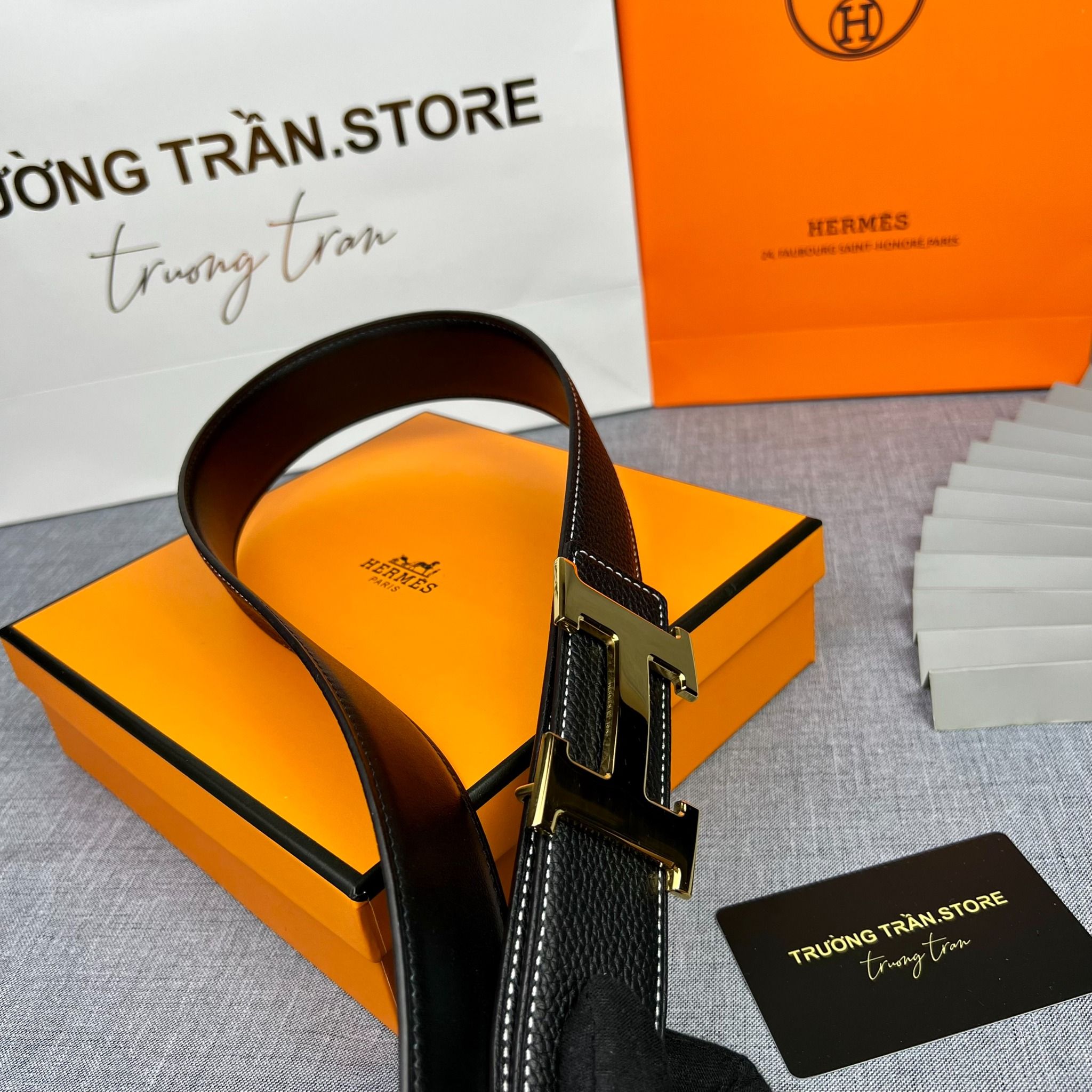 BELT 38 MM - Dây lưng Hermes - Nam - DLTT156