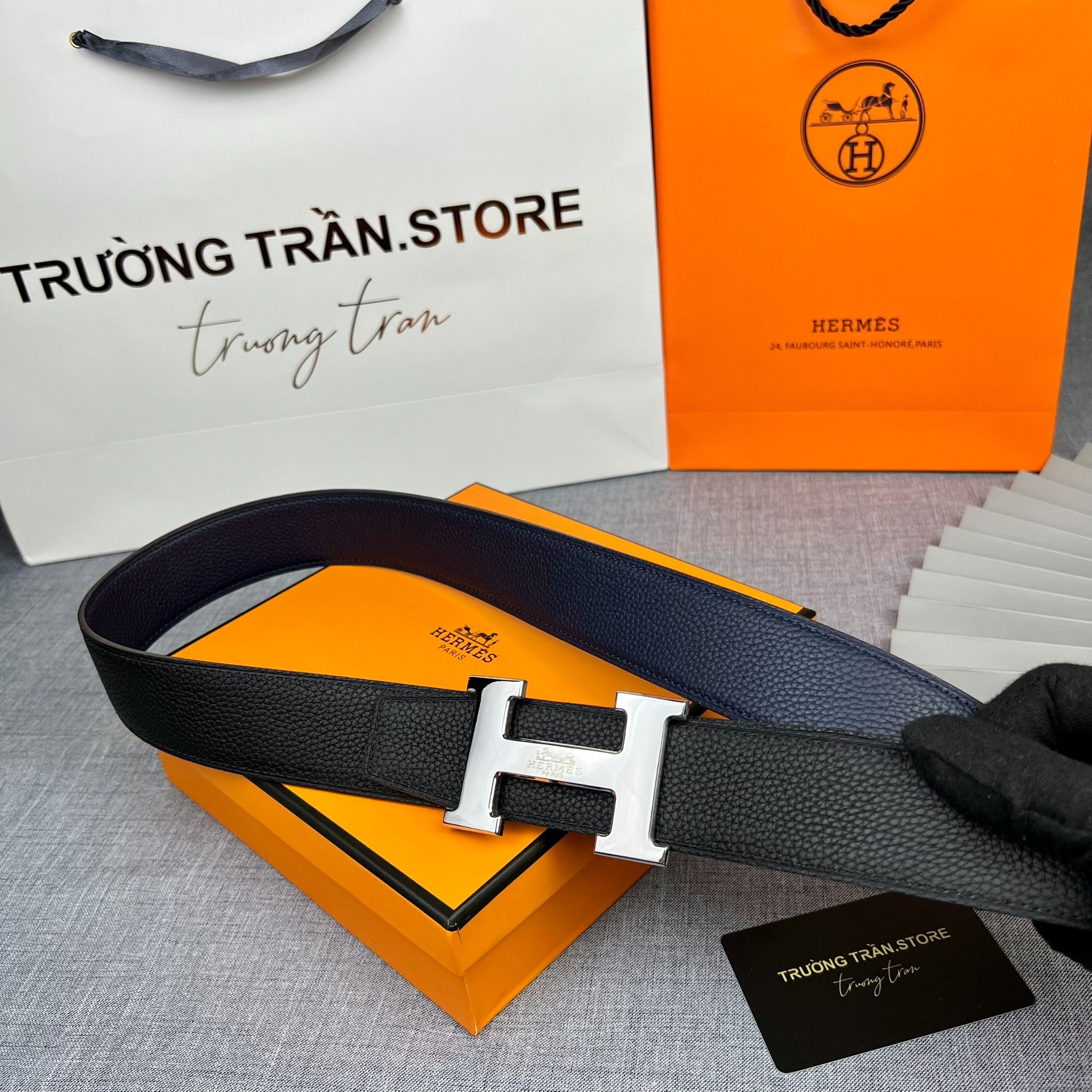 BELT 38 MM - Dây lưng Hermes - Nam - DLTT153