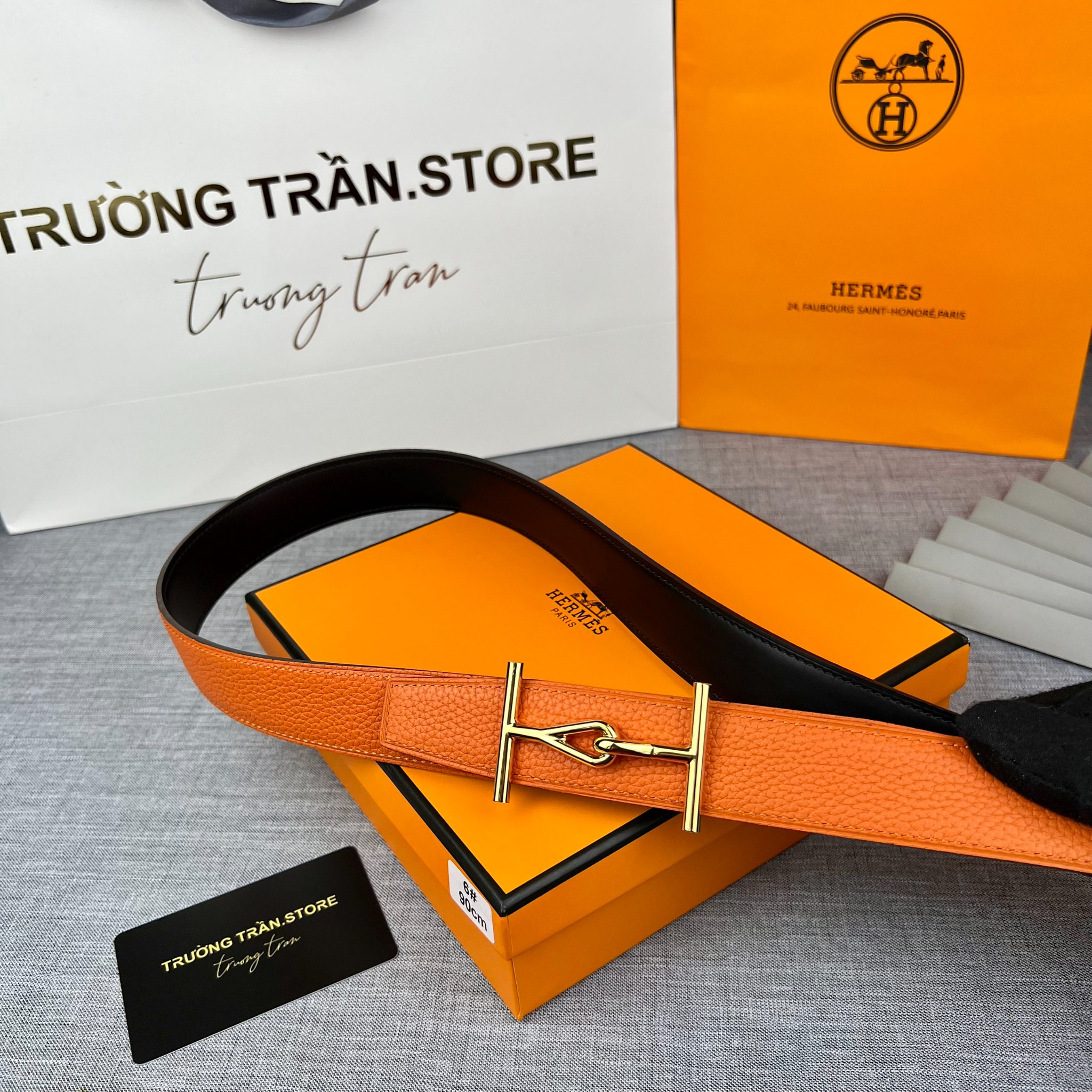 BELT 32 MM - Dây lưng Hermes - Nam - DLTT159