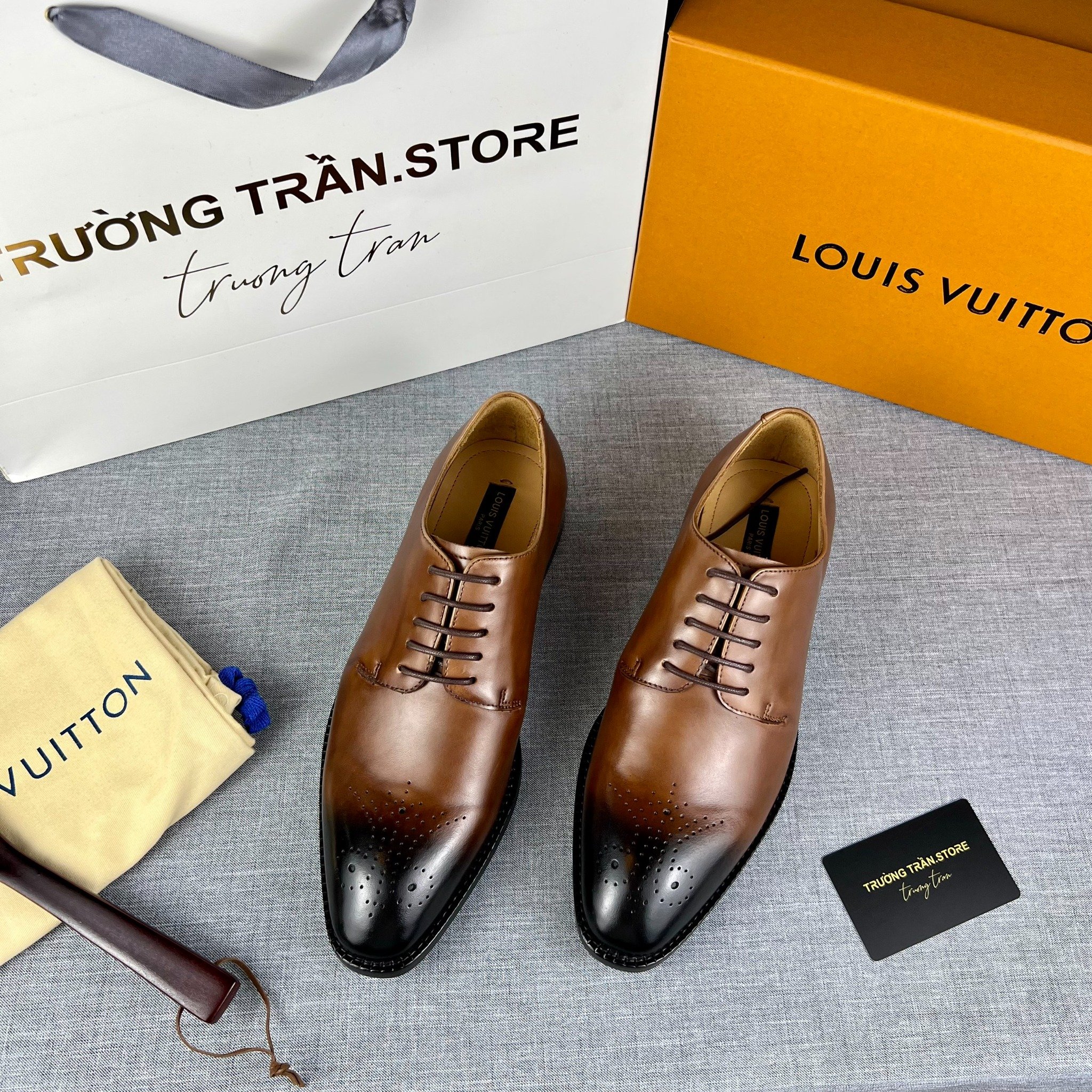 Men Black Louis Vuitton Formal Shoes